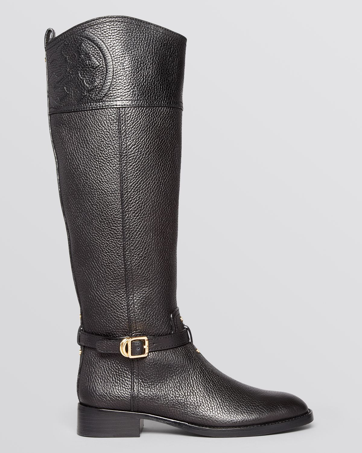 pointed toe flat riding boots