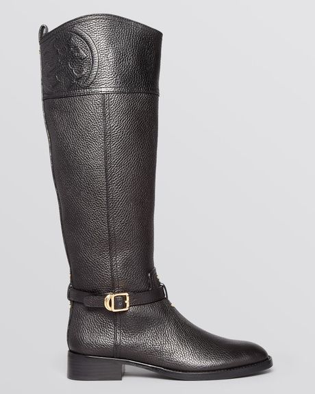 Tory Burch Tall Flat Riding Boots Marlene in Brown (Coconut) | Lyst