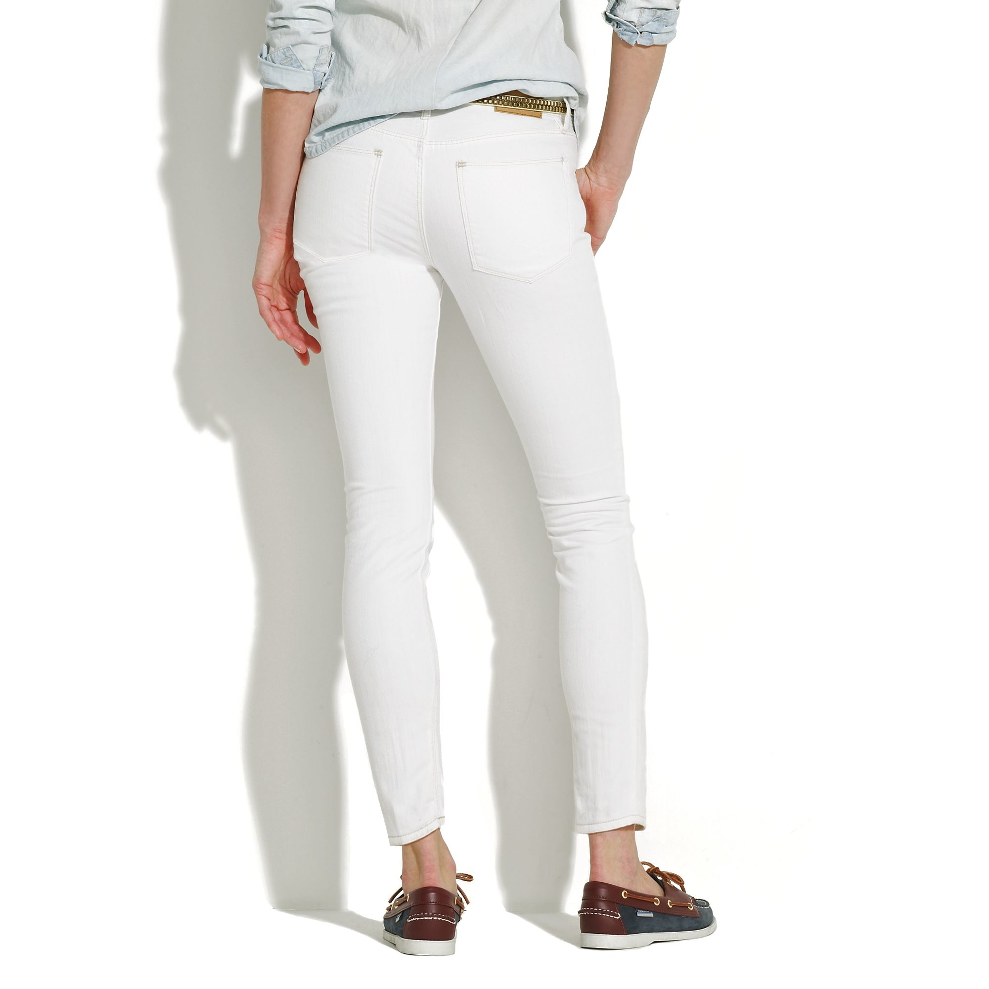 madewell white skinny jeans