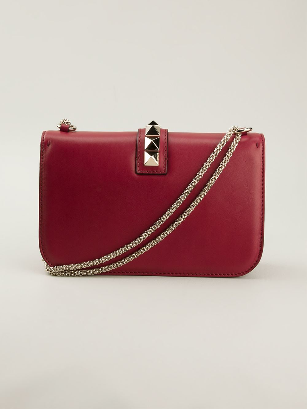 Lyst - Valentino Medium Glam Lock Shoulder Bag in Red
