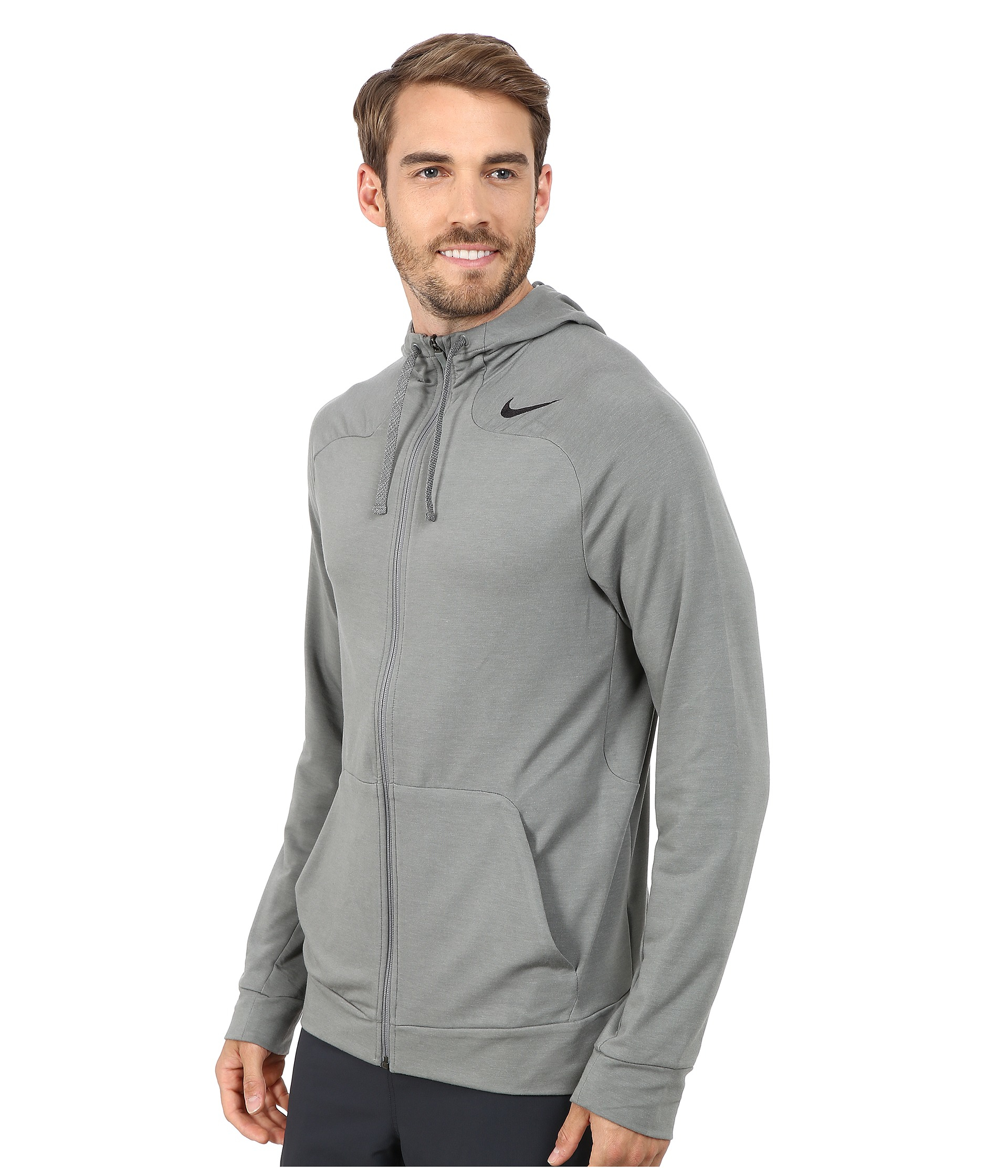 Nike Dri-fit™ Touch Fleece Full-zip Hoodie in Gray for Men - Lyst