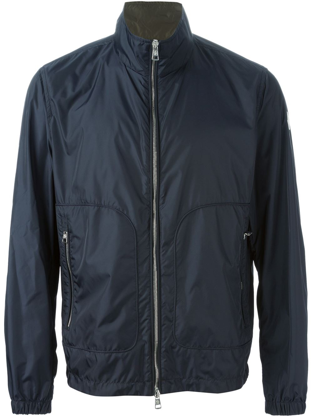 Moncler Classic Windbreaker Jacket in Blue for Men | Lyst