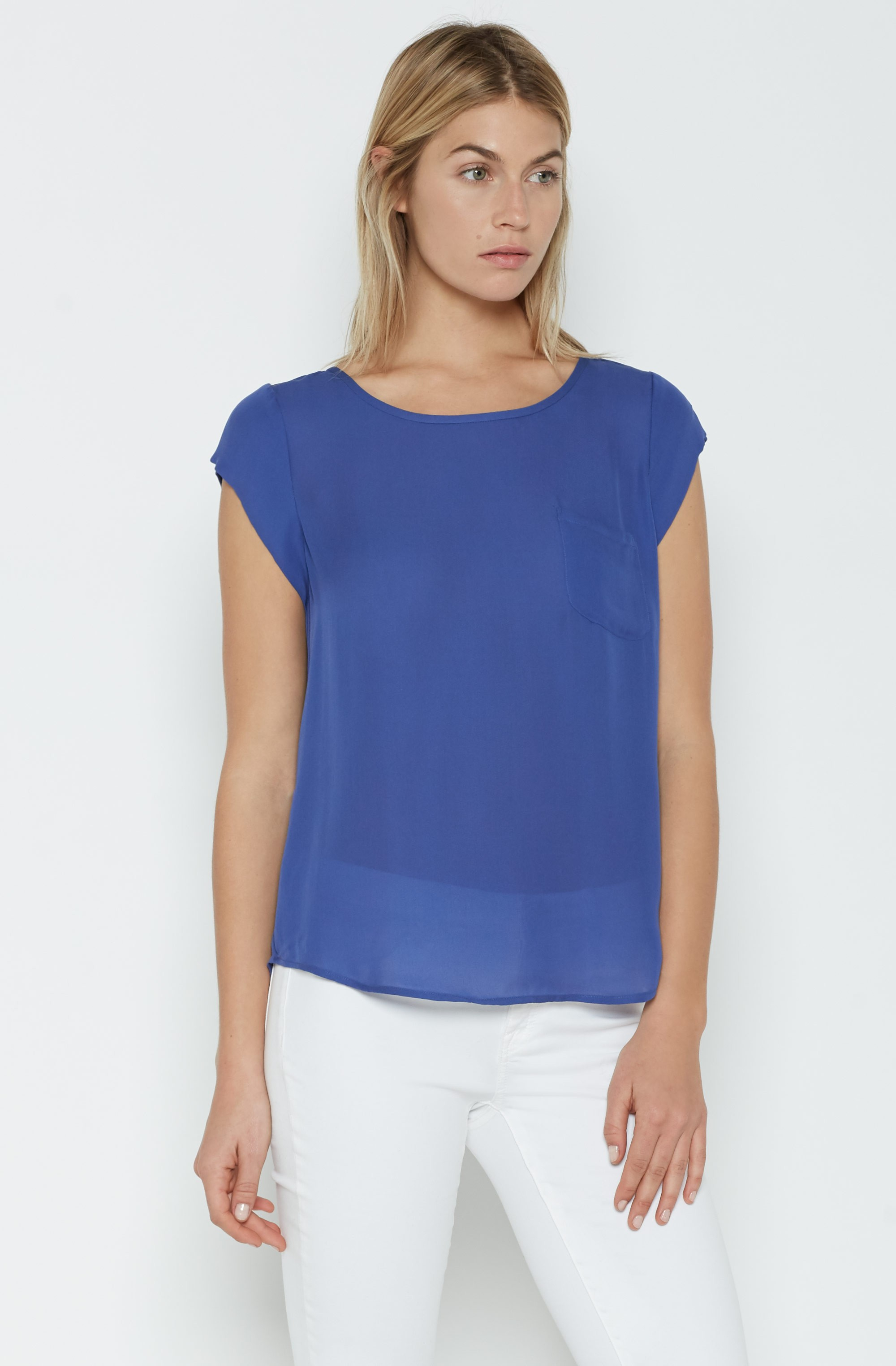 joie rancher silk top