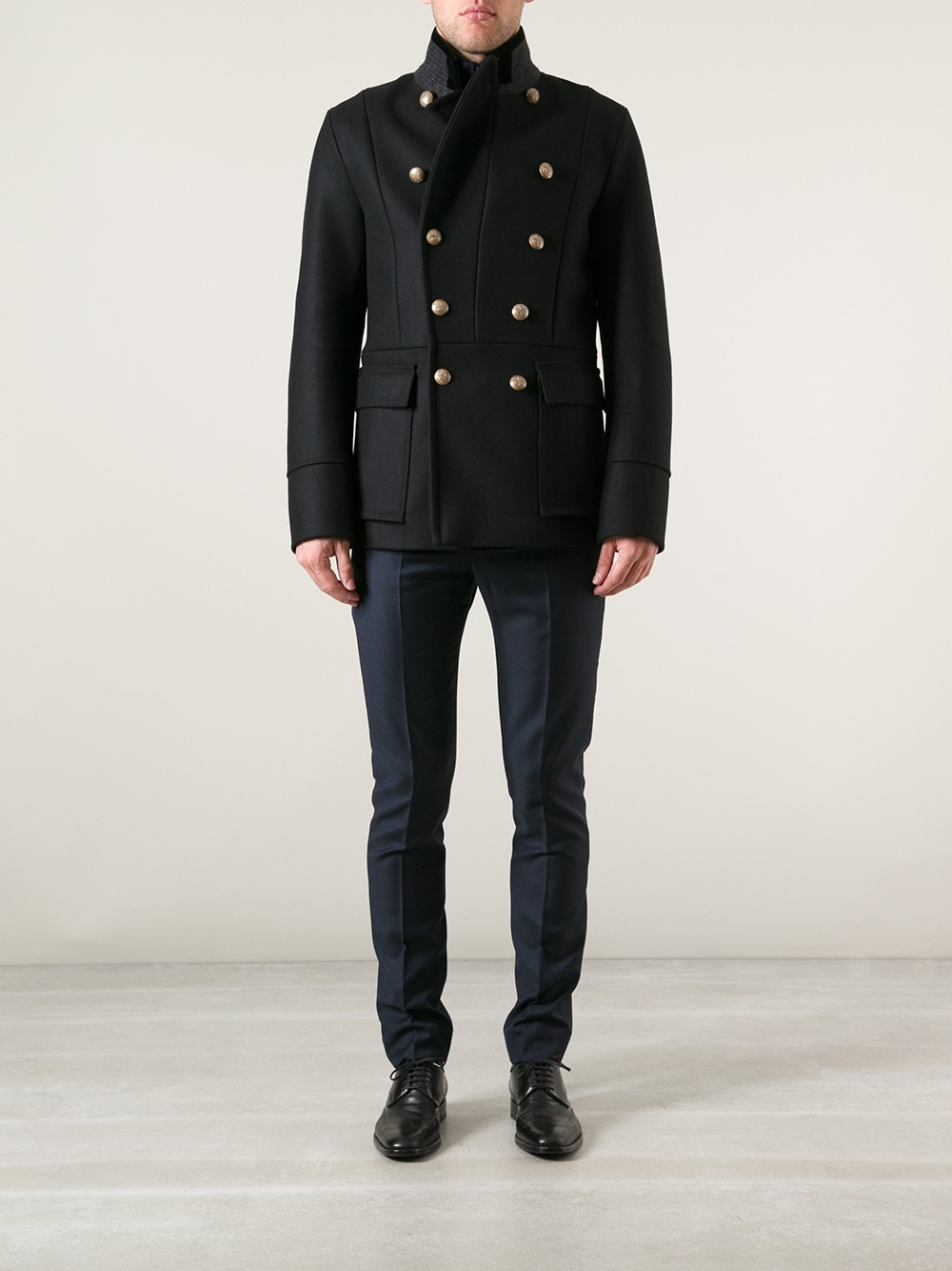 gucci military coat