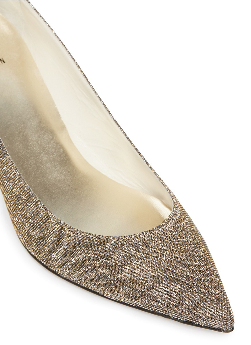 stuart weitzman glitter pump