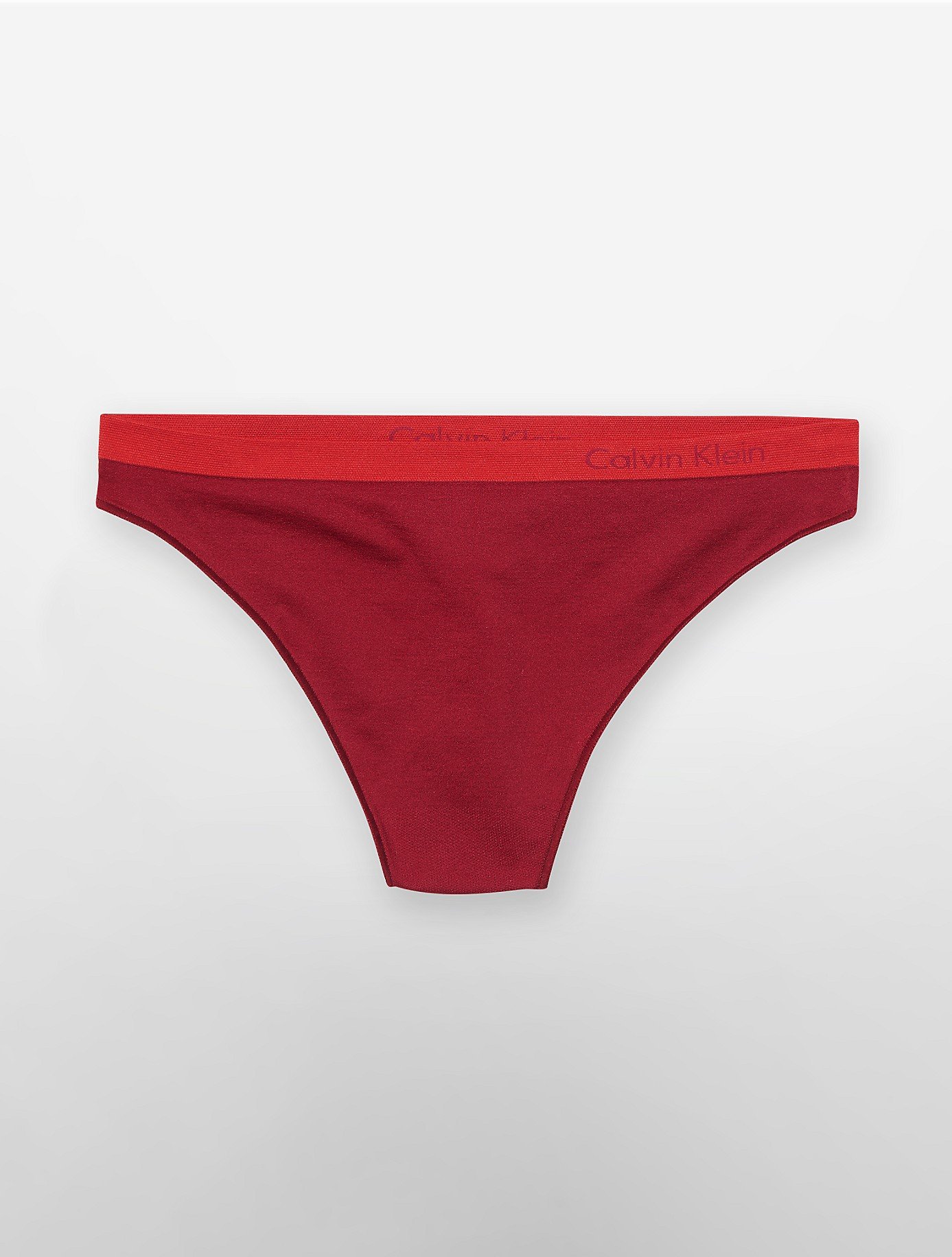 Calvin Klein Underwear Pure Seamless Thong in Red Lyst