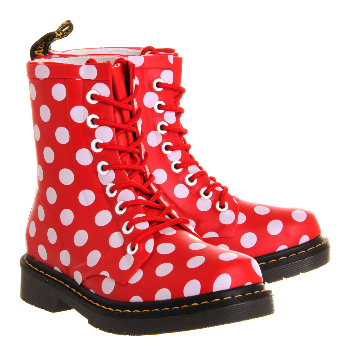 Dr. Martens Rubber Drench Welly in Red - Lyst