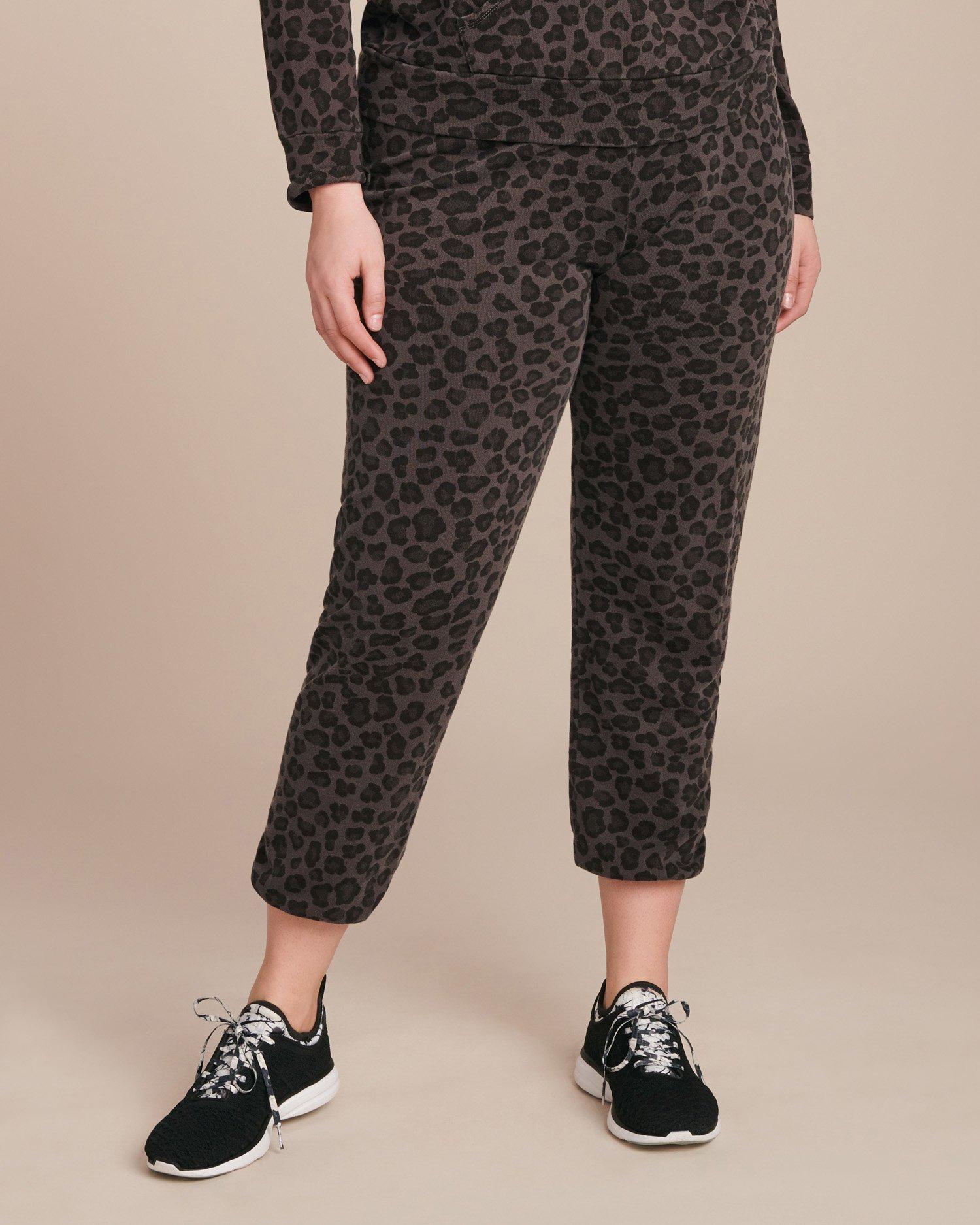Monrow leopard sweatpants Clearance
