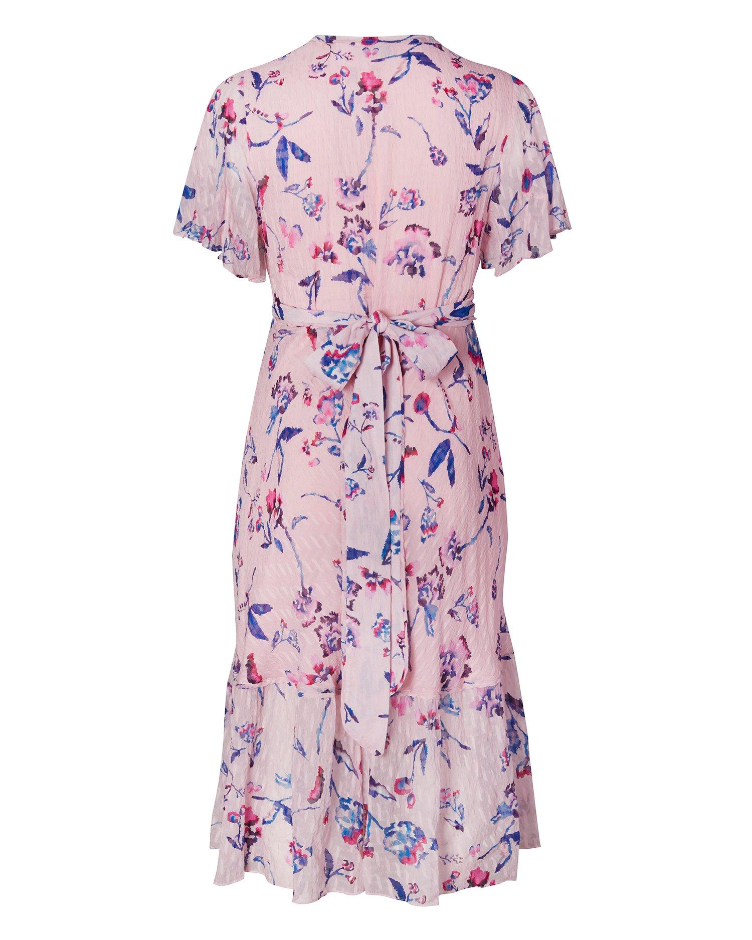 Tanya Taylor Cotton New Blaire Dress in Pink Tie Dye Floral (Pink ...