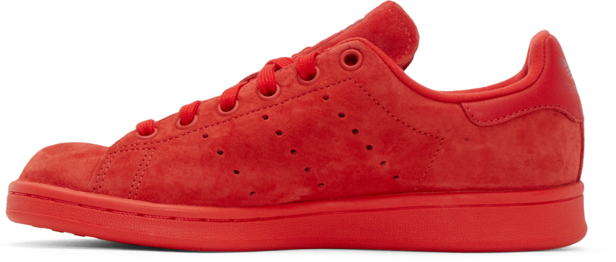 Smeltend moordenaar Opwekking adidas Originals Red Suede Stan Smith Sneakers | Lyst
