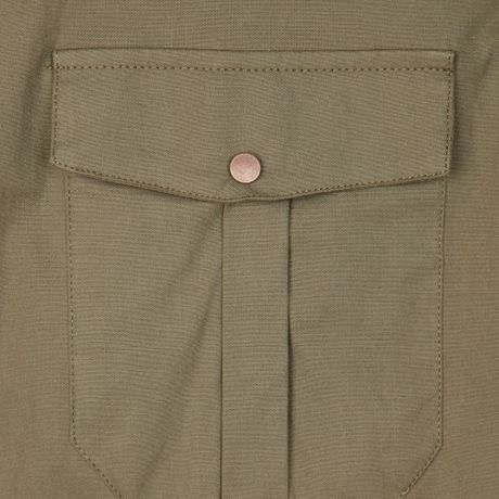River Island Khaki Studded Military Patch Pocket Shirt in Khaki for Men ...