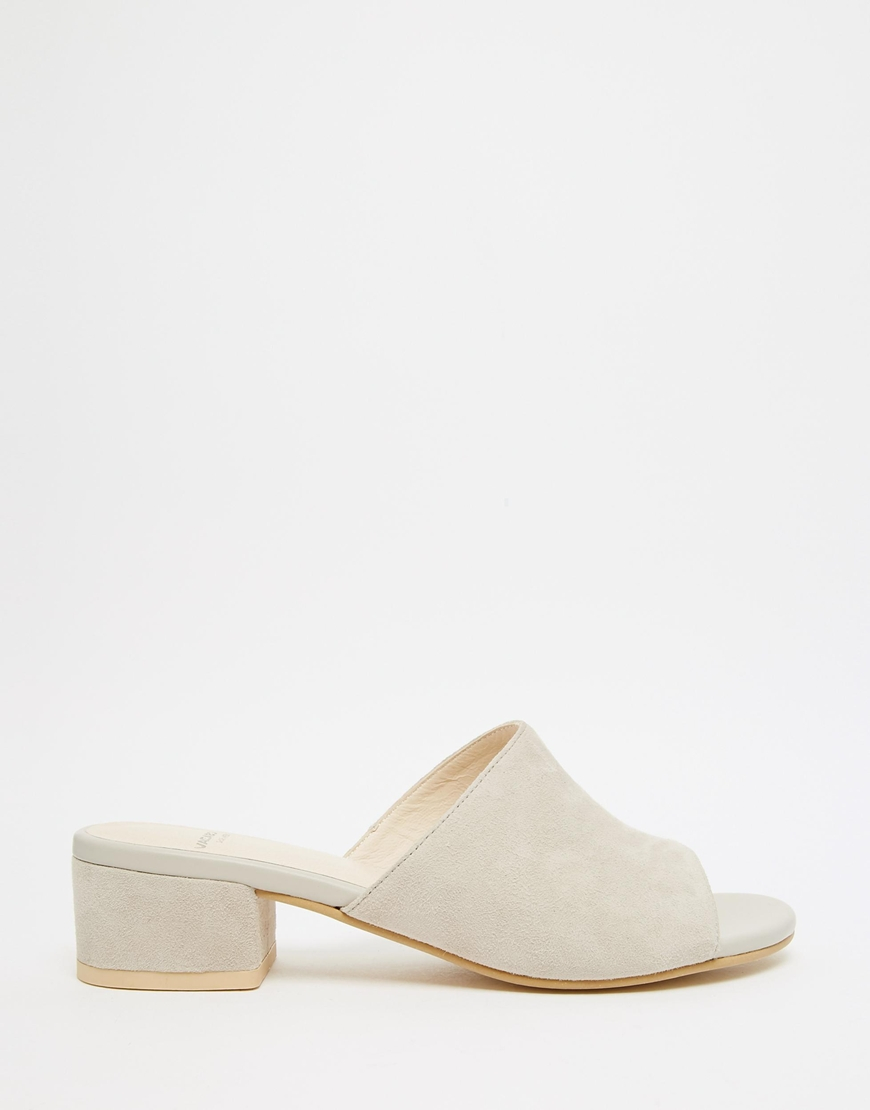 suede mule sandals