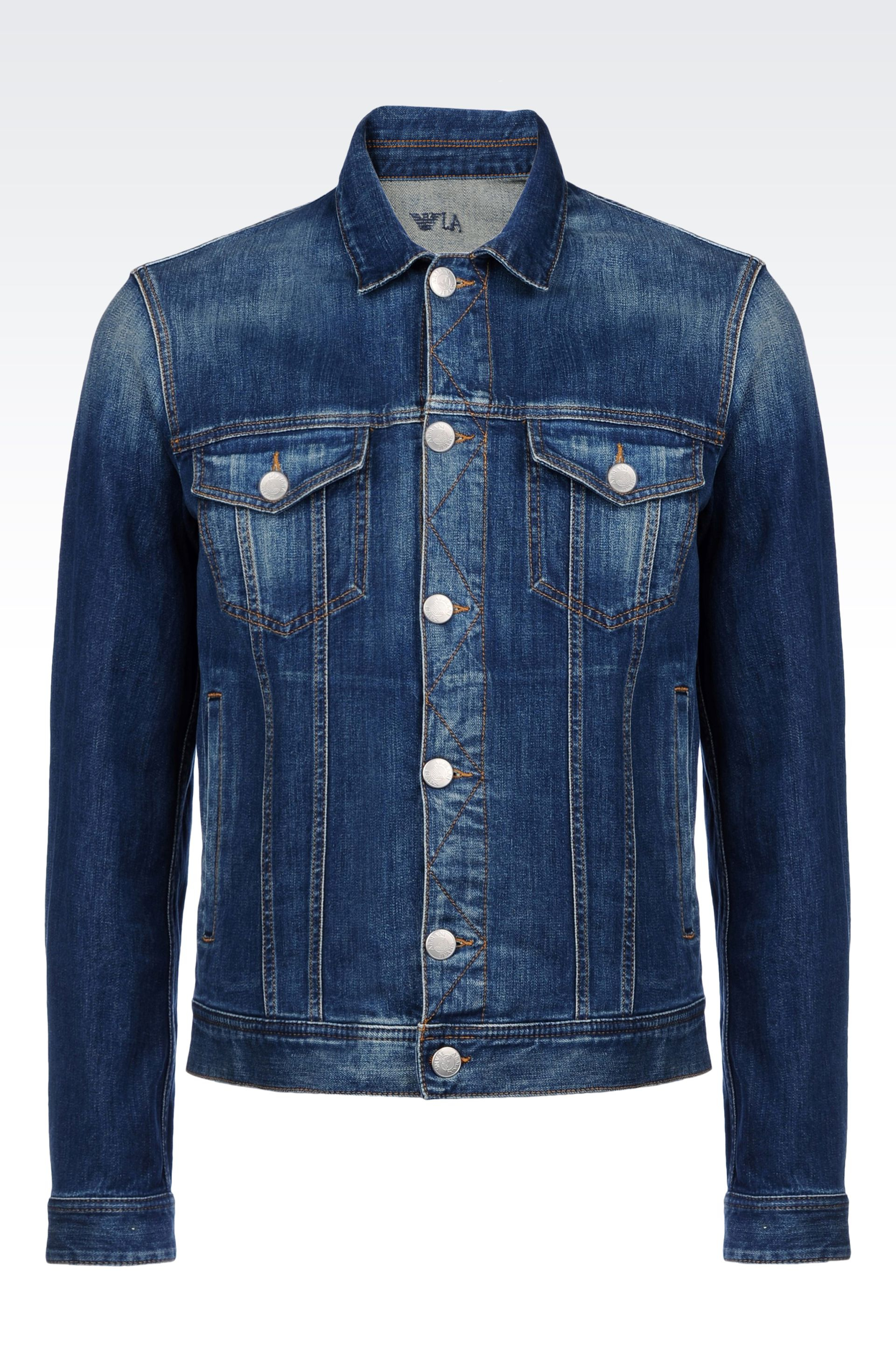 Armani Jeans Denim Jacket in Blue for Men - Lyst