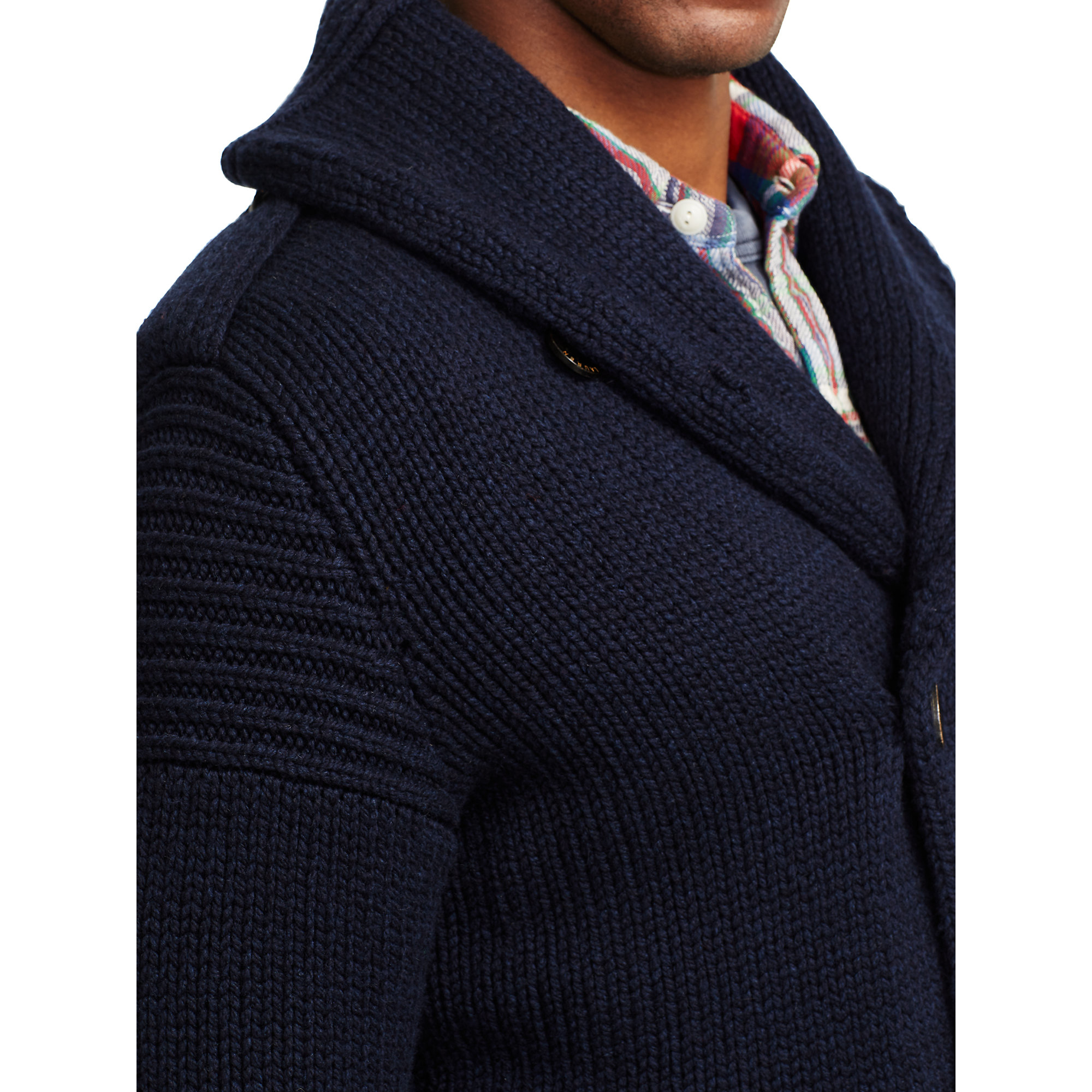 merino shawl cardigan