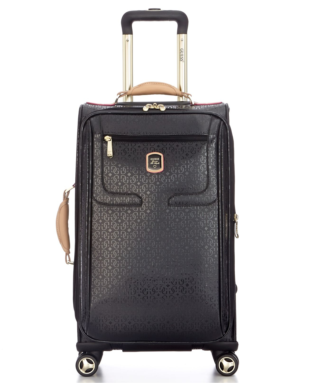 guess black suitcase