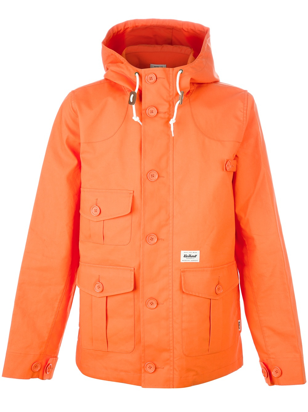 Carhartt Blast Orange Duffle Coat for Men - Lyst
