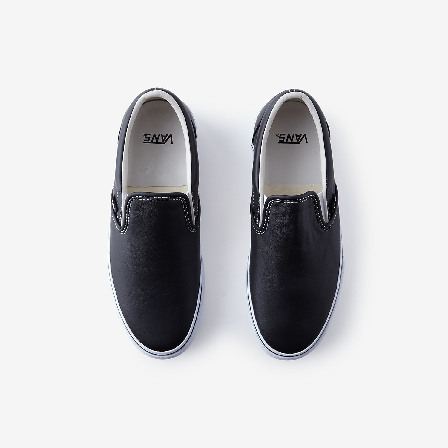 Vans Leather Og Classic Slip-on Lx in Black for Men | Lyst