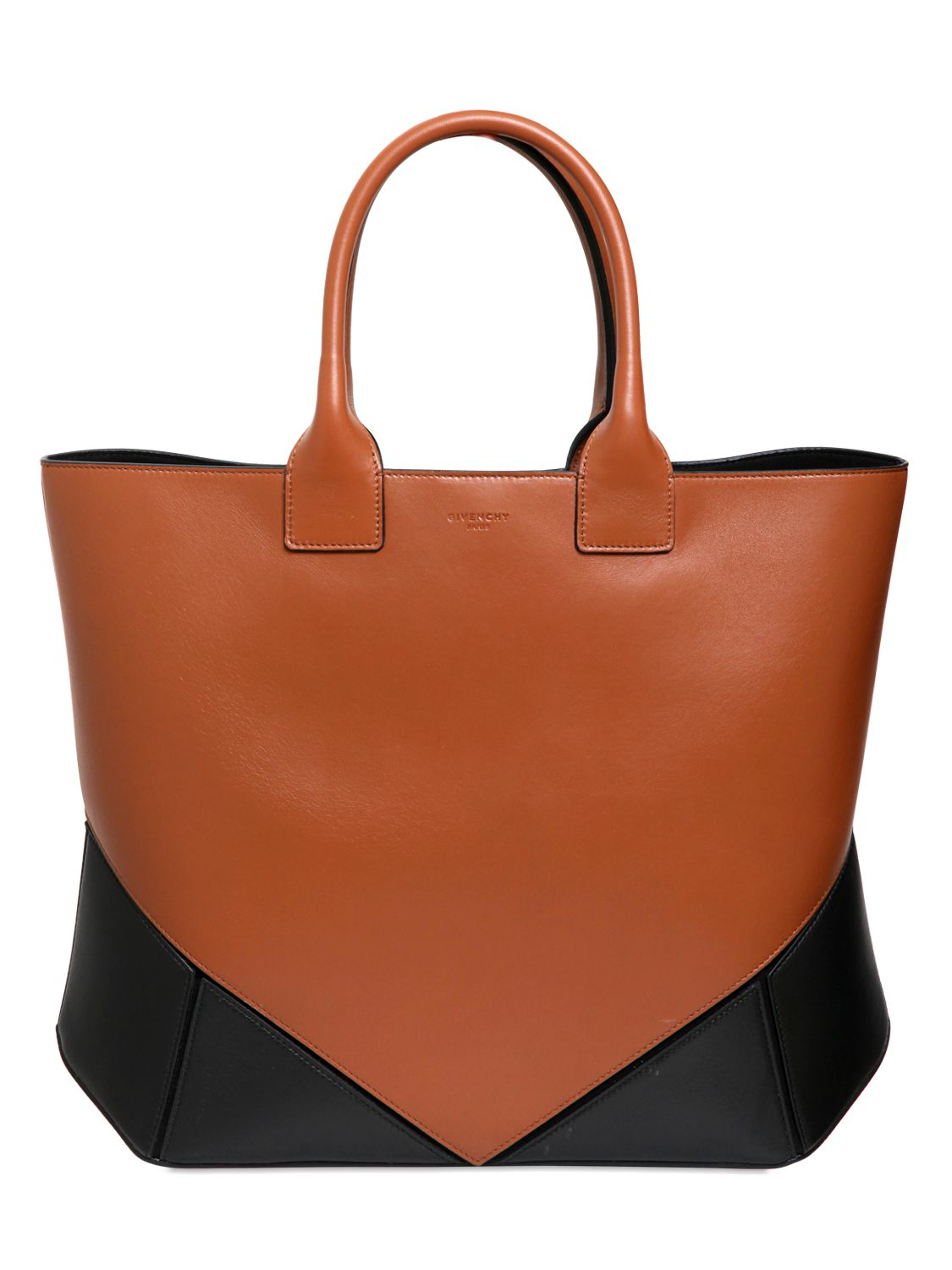 Givenchy Easy Two Tone Nappa Leather Tote Bag in Tan/Black (Brown) - Lyst