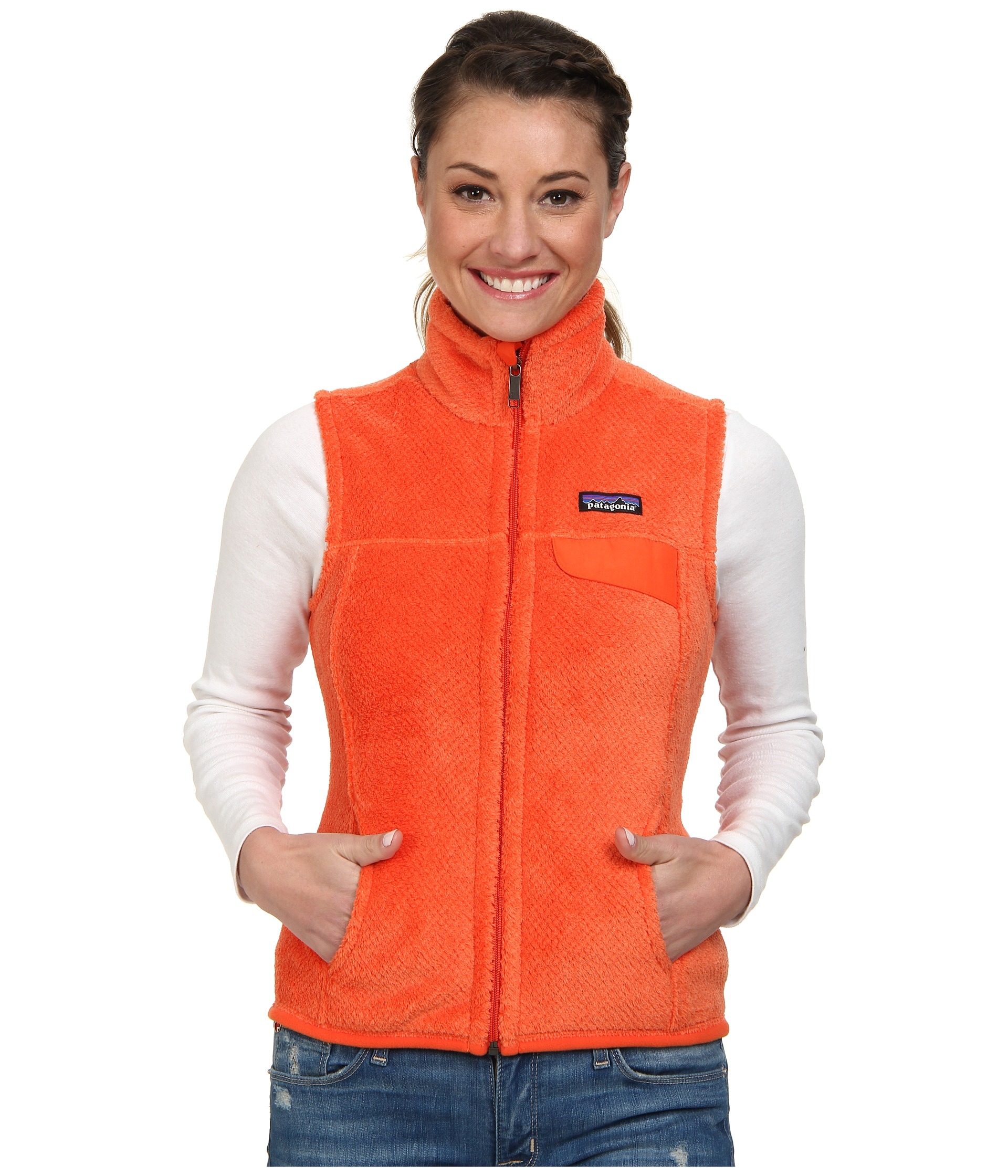 patagonia vest orange