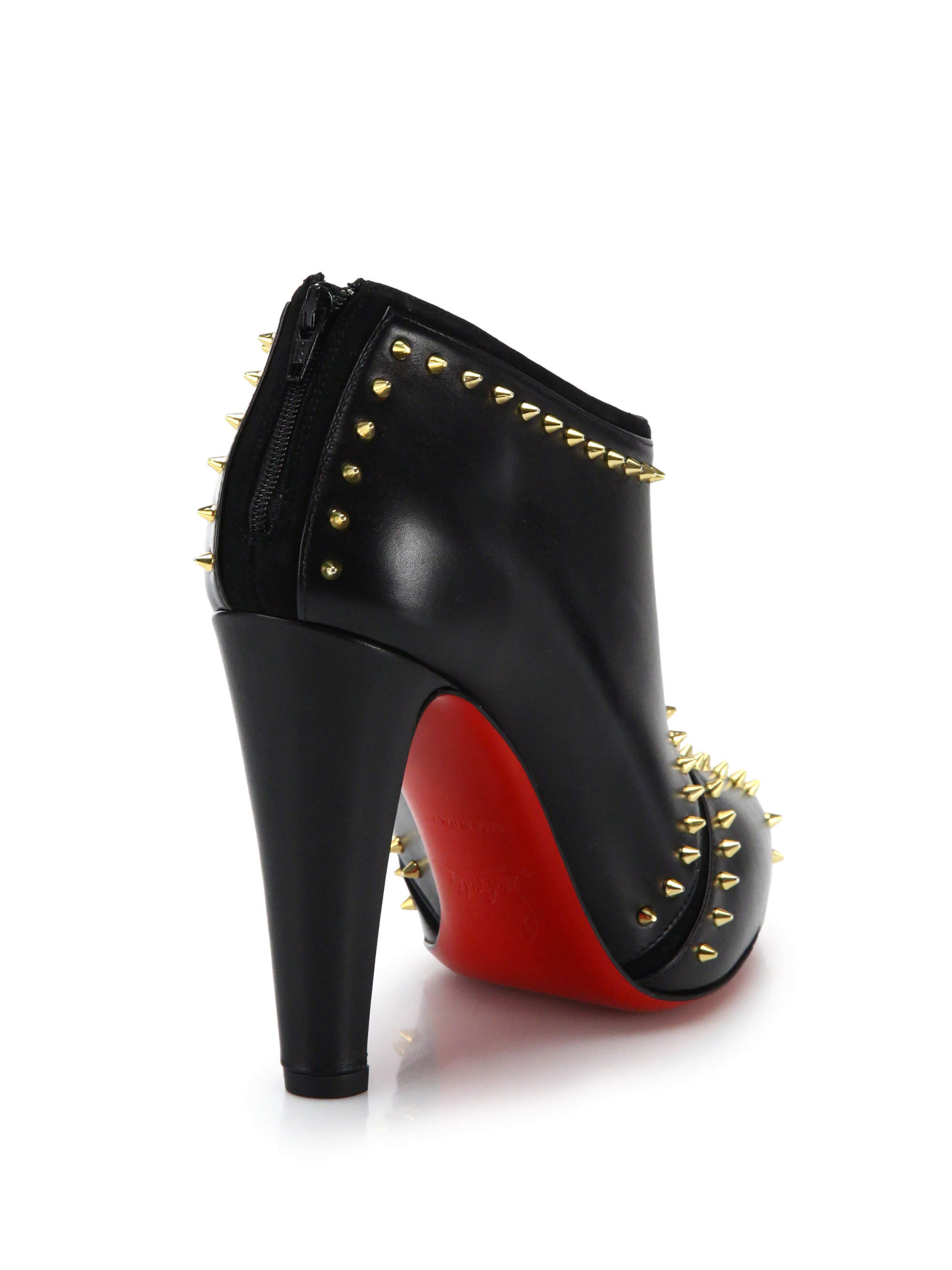 christian louboutin laine bottines peep toe christian louboutin laine bottines peep toe