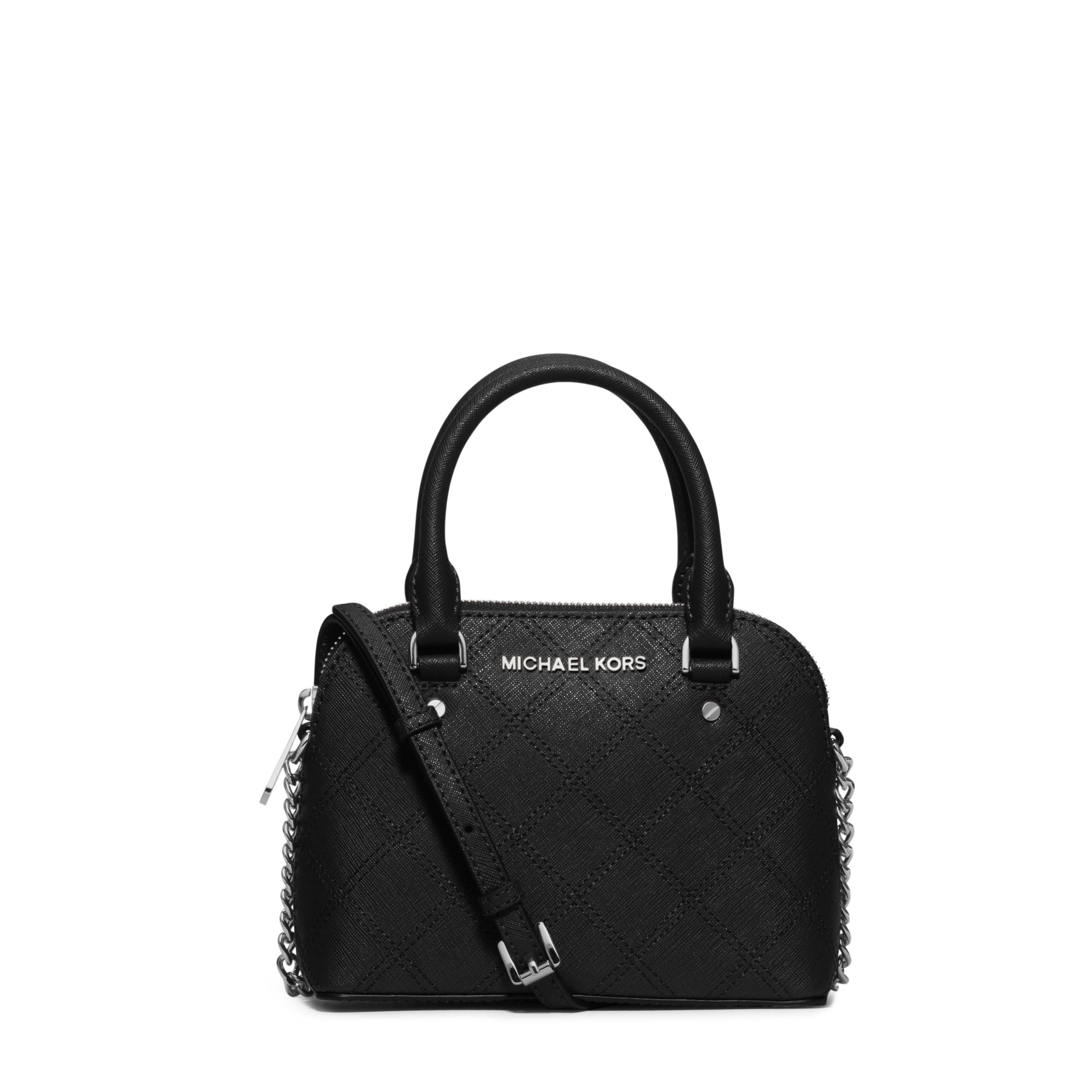 Michael kors cindy large saffiano leather crossbody black sales