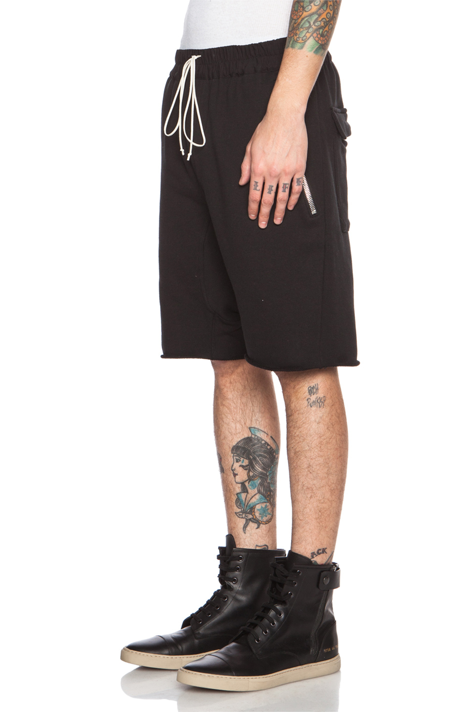Fear Of God Men'S Drop Crotch Cotton Short in Black - Lyst