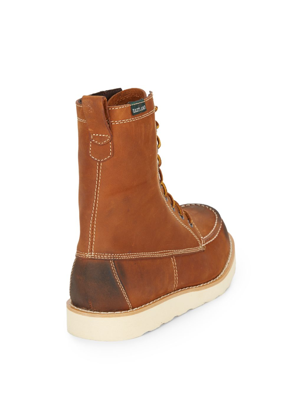 Eastland Danni Leather Moctoe Boots in Brown for Men Lyst