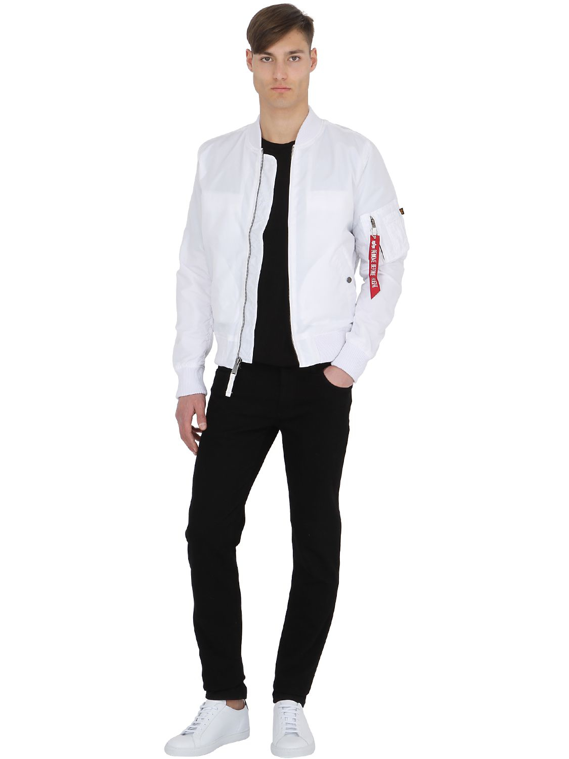 Alpha Industries Synthetic Ma 1 Slim Fit Nylon Bomber Jacket In White Pink For Men Lyst Alpha Industries Synthetic Ma 1 Slim Fit Nylon Bomber Jacket In White Pink For Men Lyst