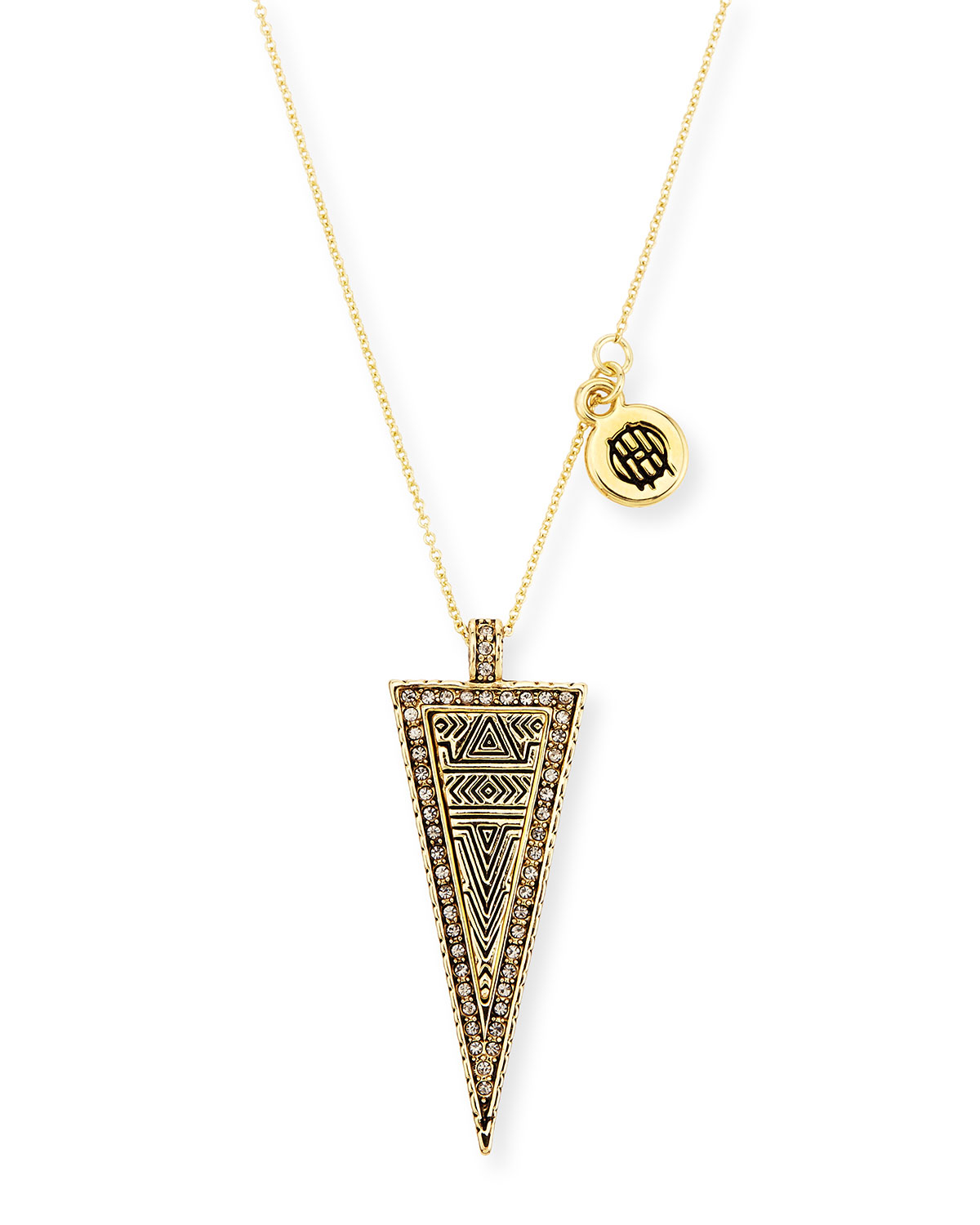 House of harlow 1960 Sparkling Periphery Pendant Necklace in Gold Lyst