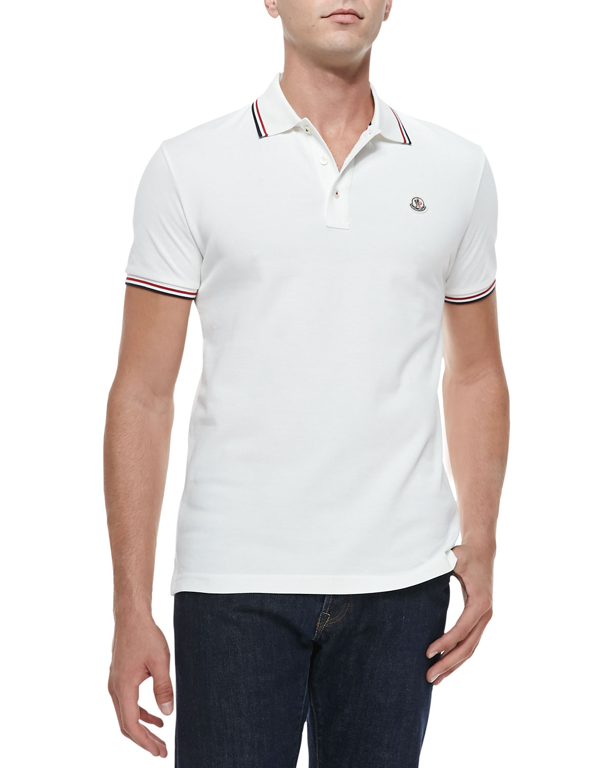 moncler short sleeve polo