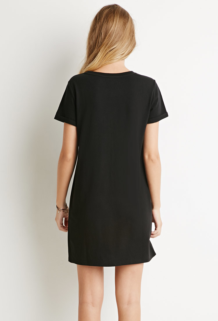 black t shirt dresses