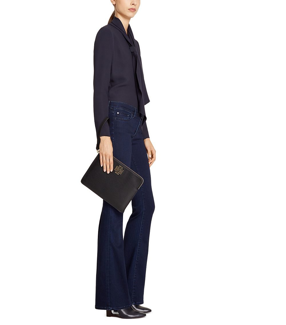 tory burch britten large zip pouch