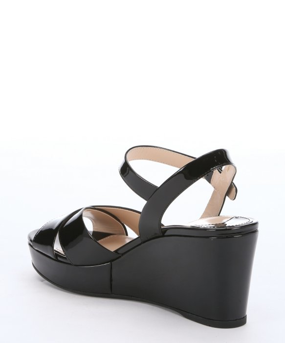 prada black strappy heels