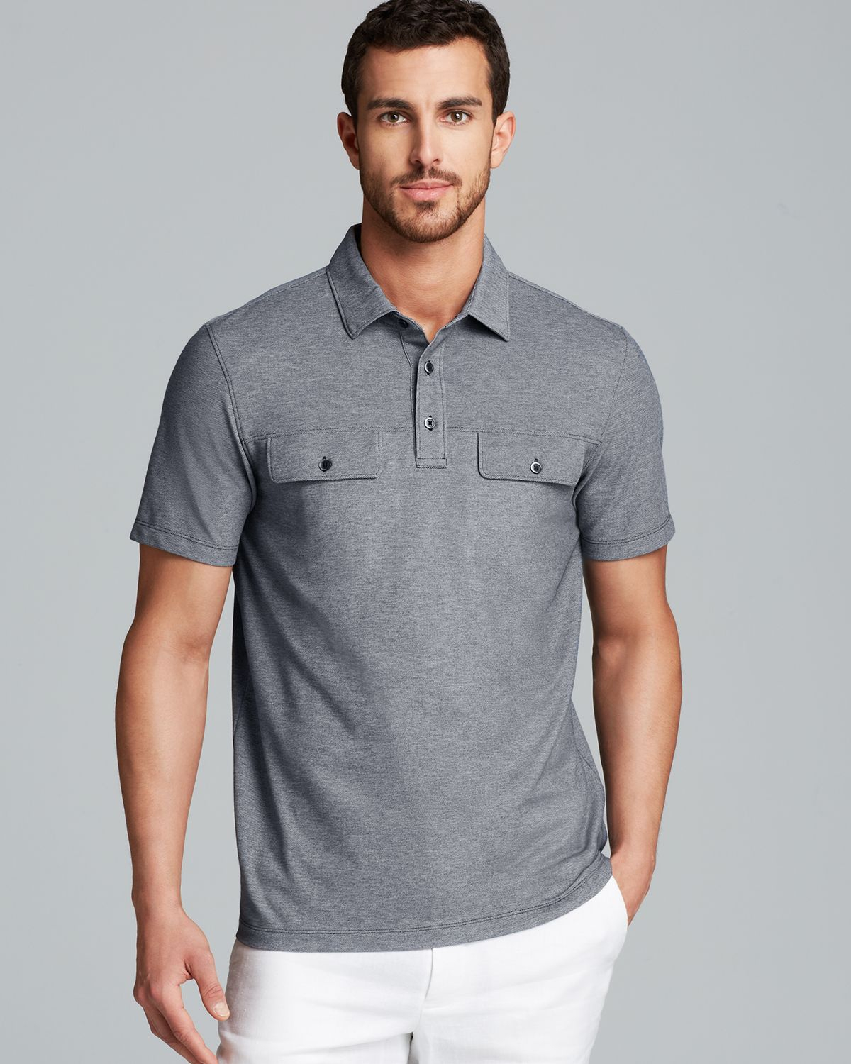 two pocket polo shirt