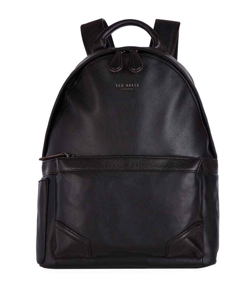 Ted Baker Uzzano Leather Backpack in Black for Men - Lyst