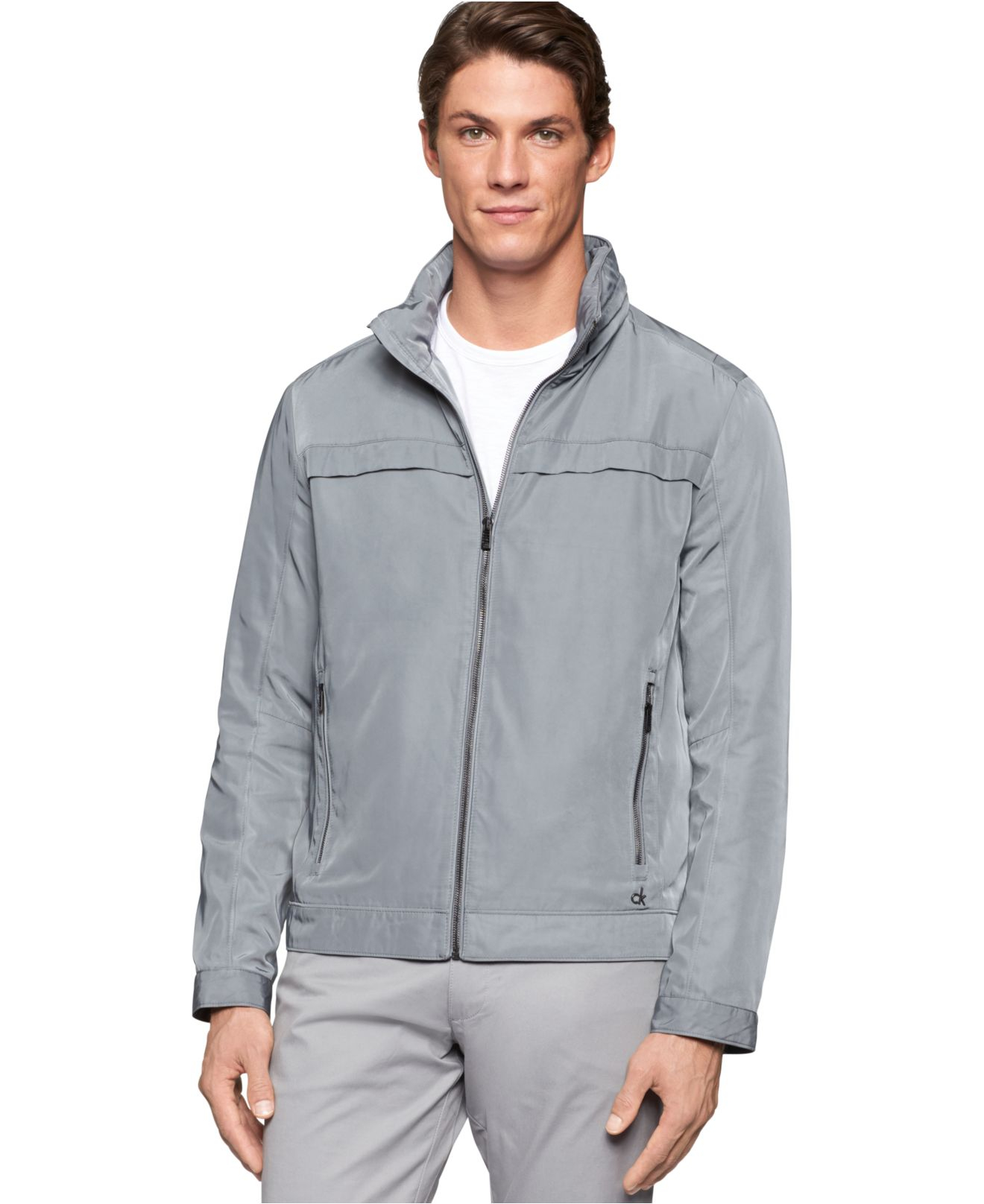 calvin klein grey jacket