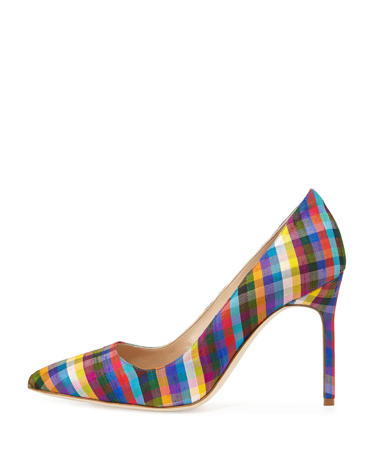 manolo blahnik plaid