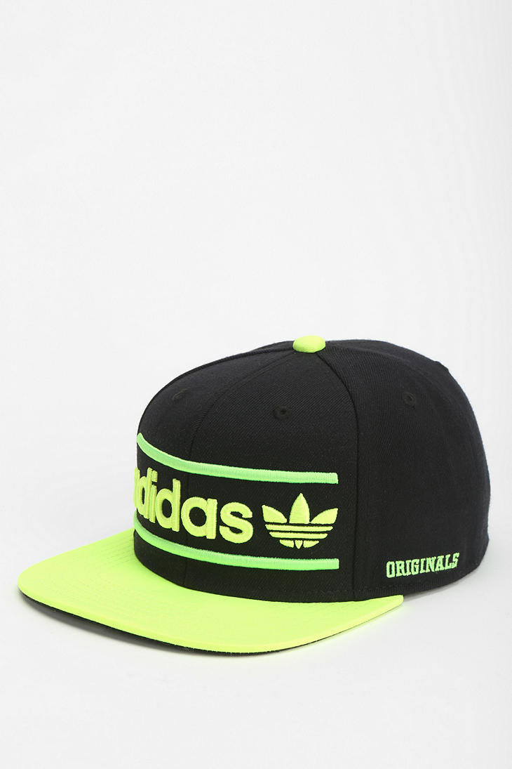 adidas Heritage Snapback Hat in Lime (Green) - Lyst
