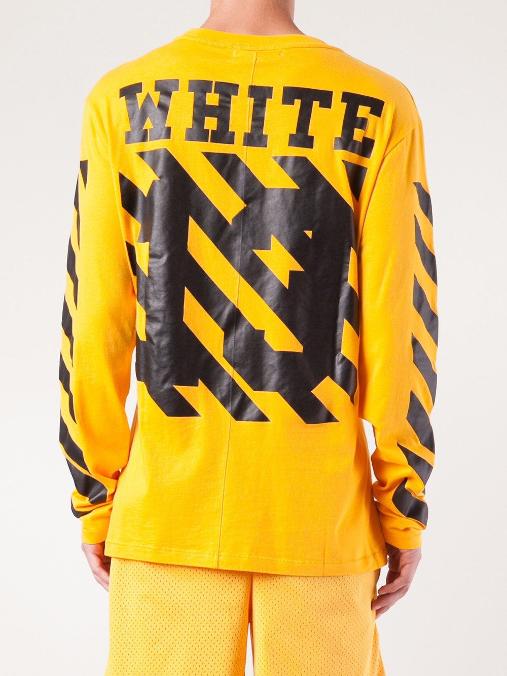 Off-White c/o Virgil Abloh Long Sleeve T-Shirt in Yellow & Orange (Yellow)  for Men - Lyst