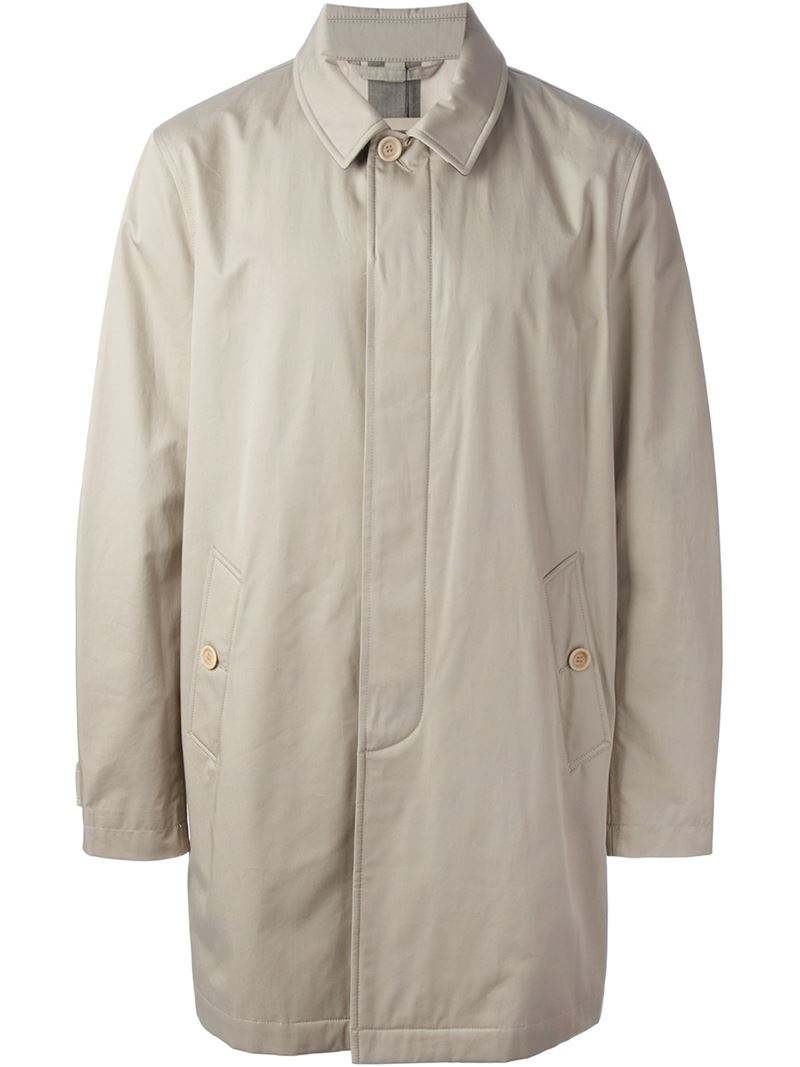 Lyst - Burberry Brit 'Burley' Raincoat in White for Men