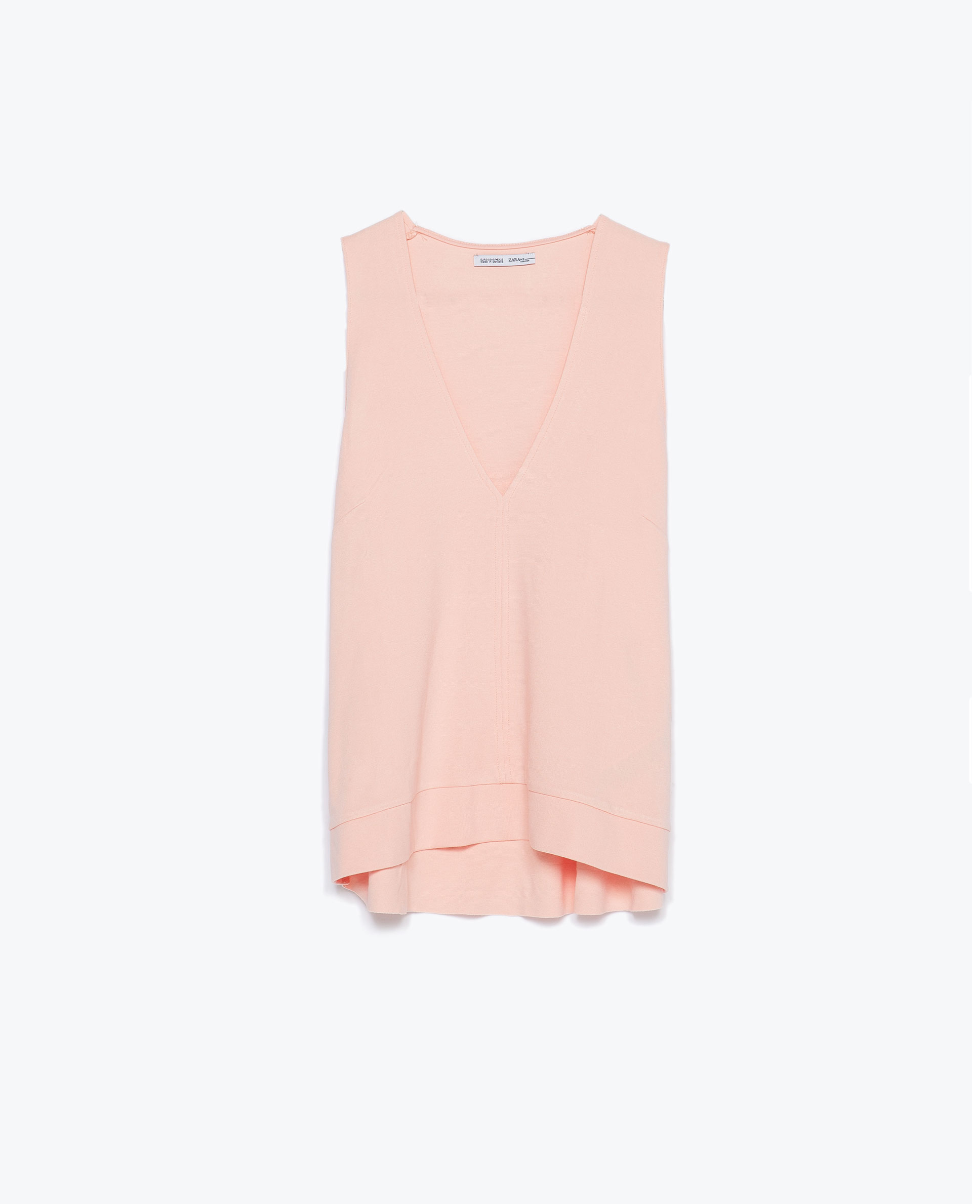 Zara Knitted Top in Pink Lyst
