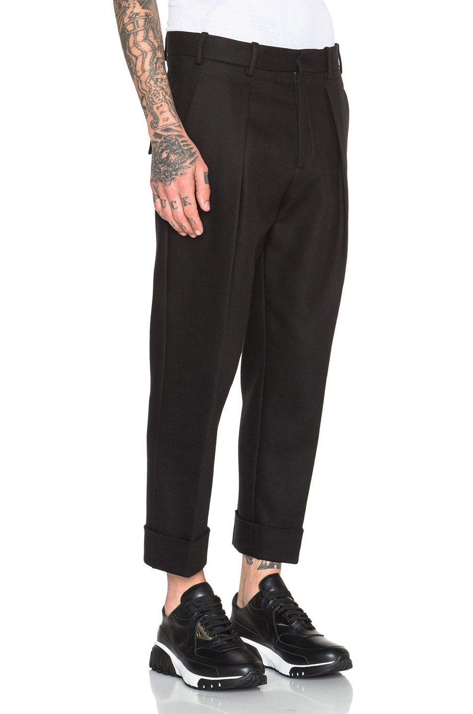 mens turn up trousers - ShopStyle UK