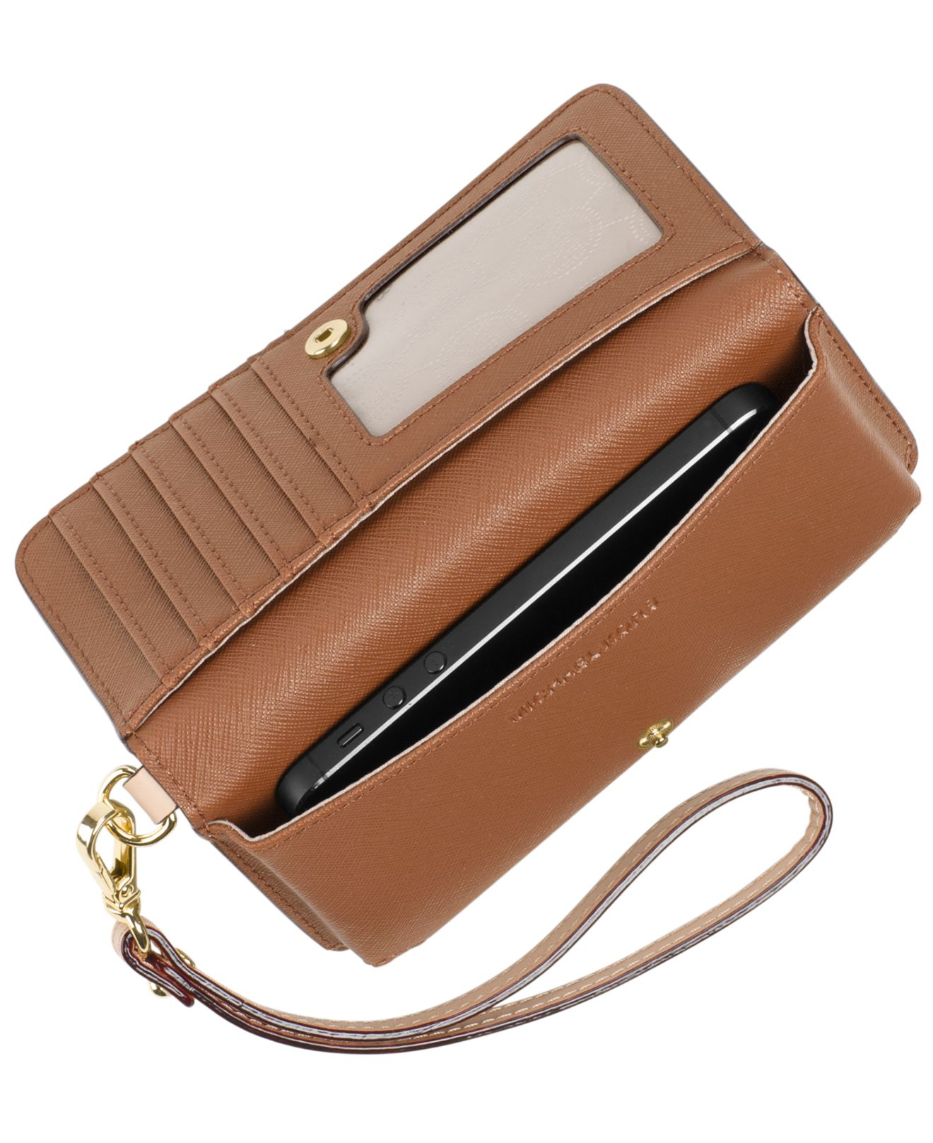 white michael kors wristlet