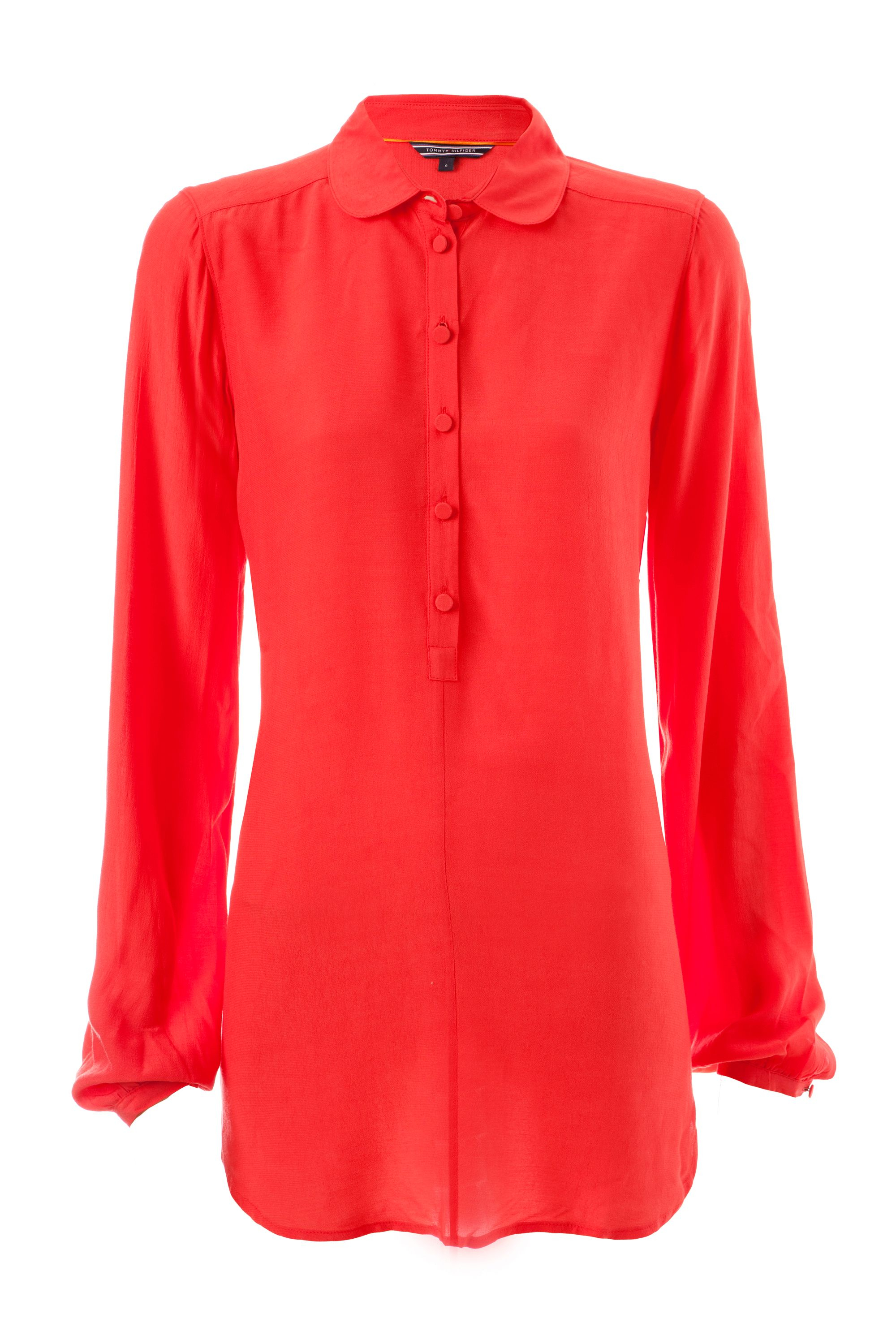 tommy hilfiger red blouse