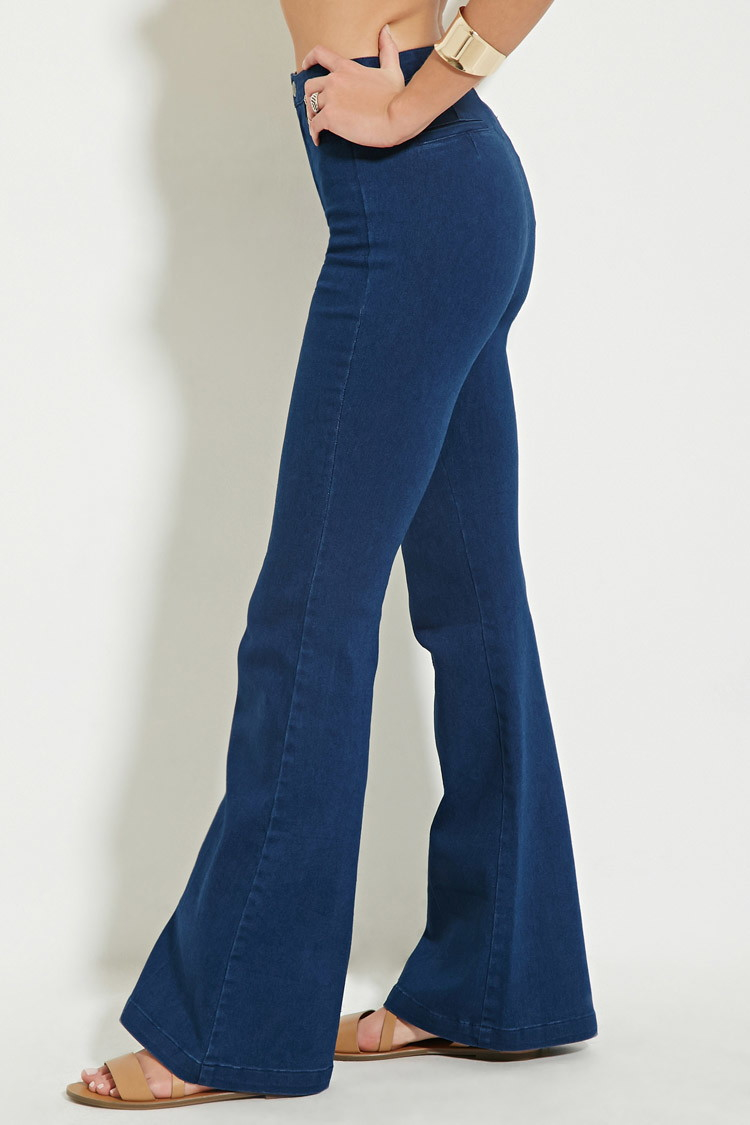 high waisted flare jeans forever 21