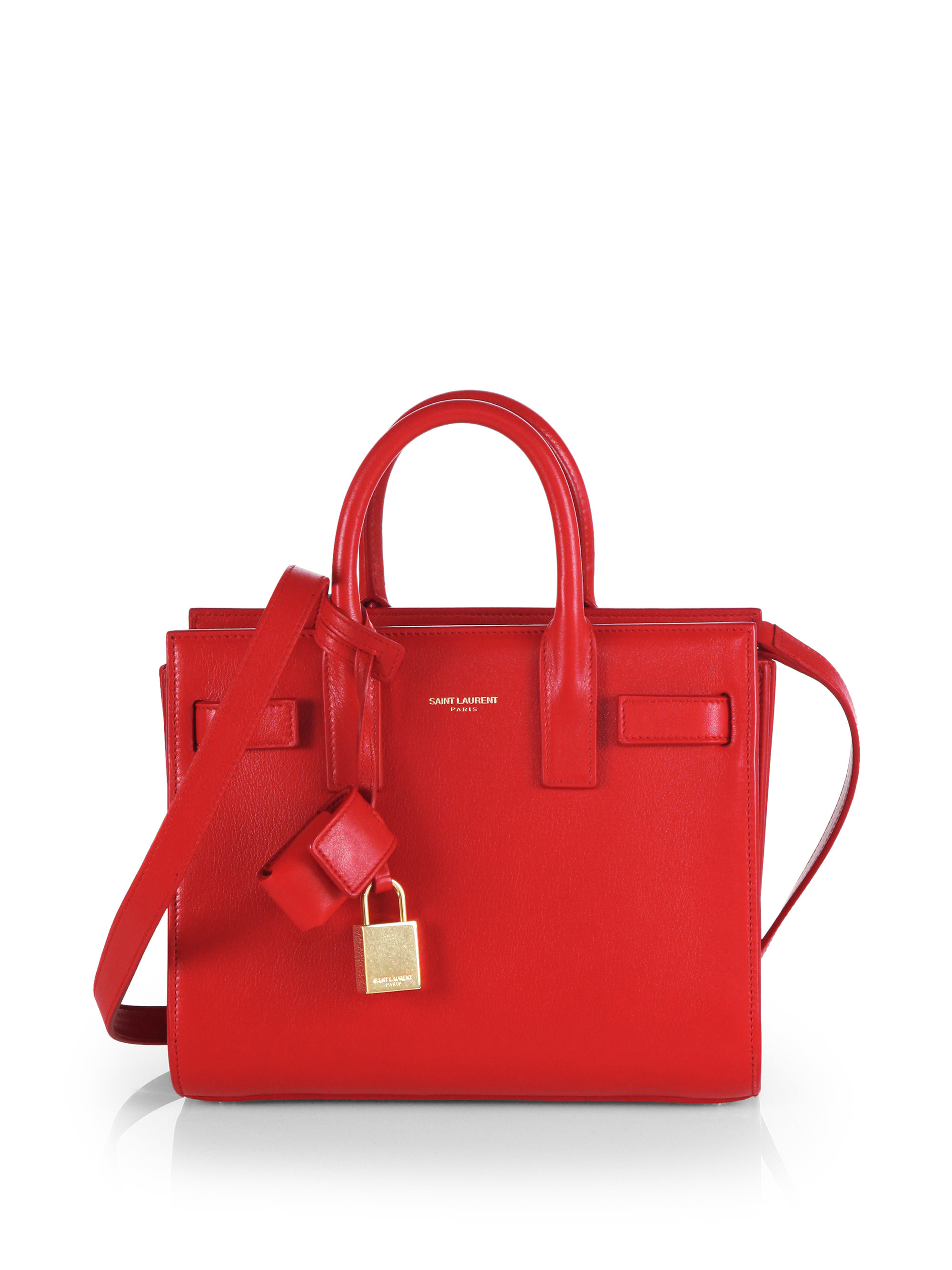 red saint laurent tote
