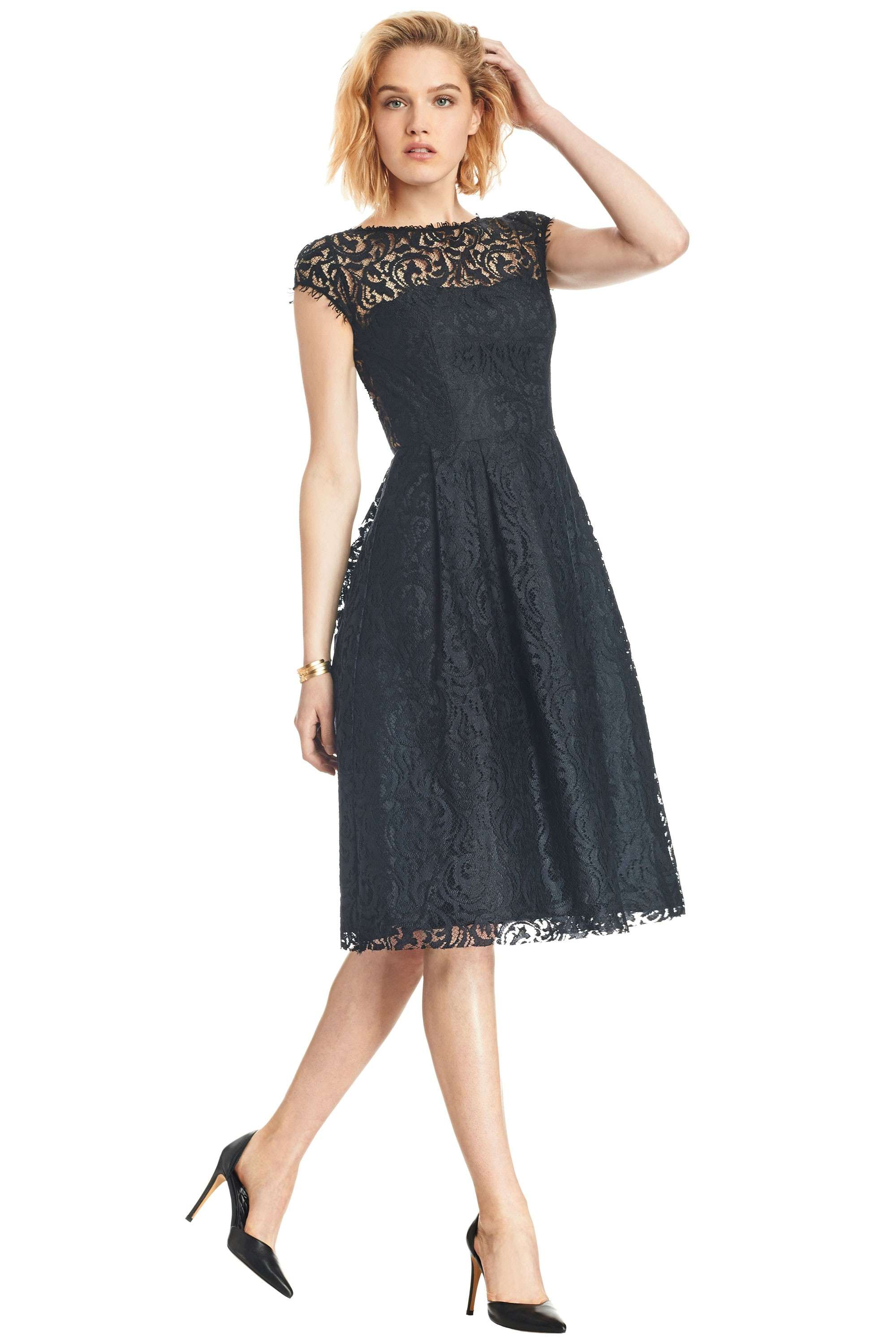 Abs by allen schwartz Flair Dress in Black Lyst