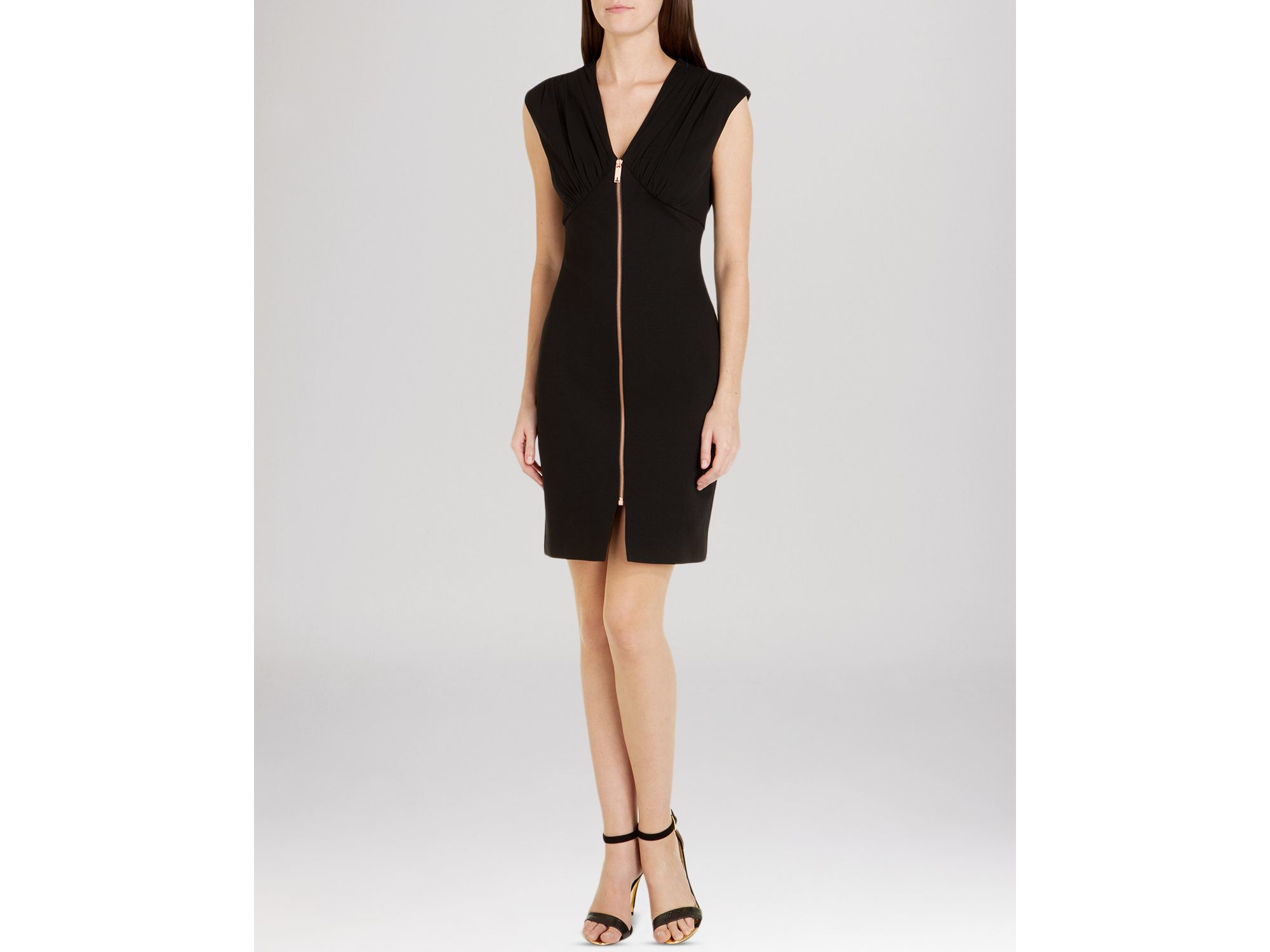 ted baker zip front dress