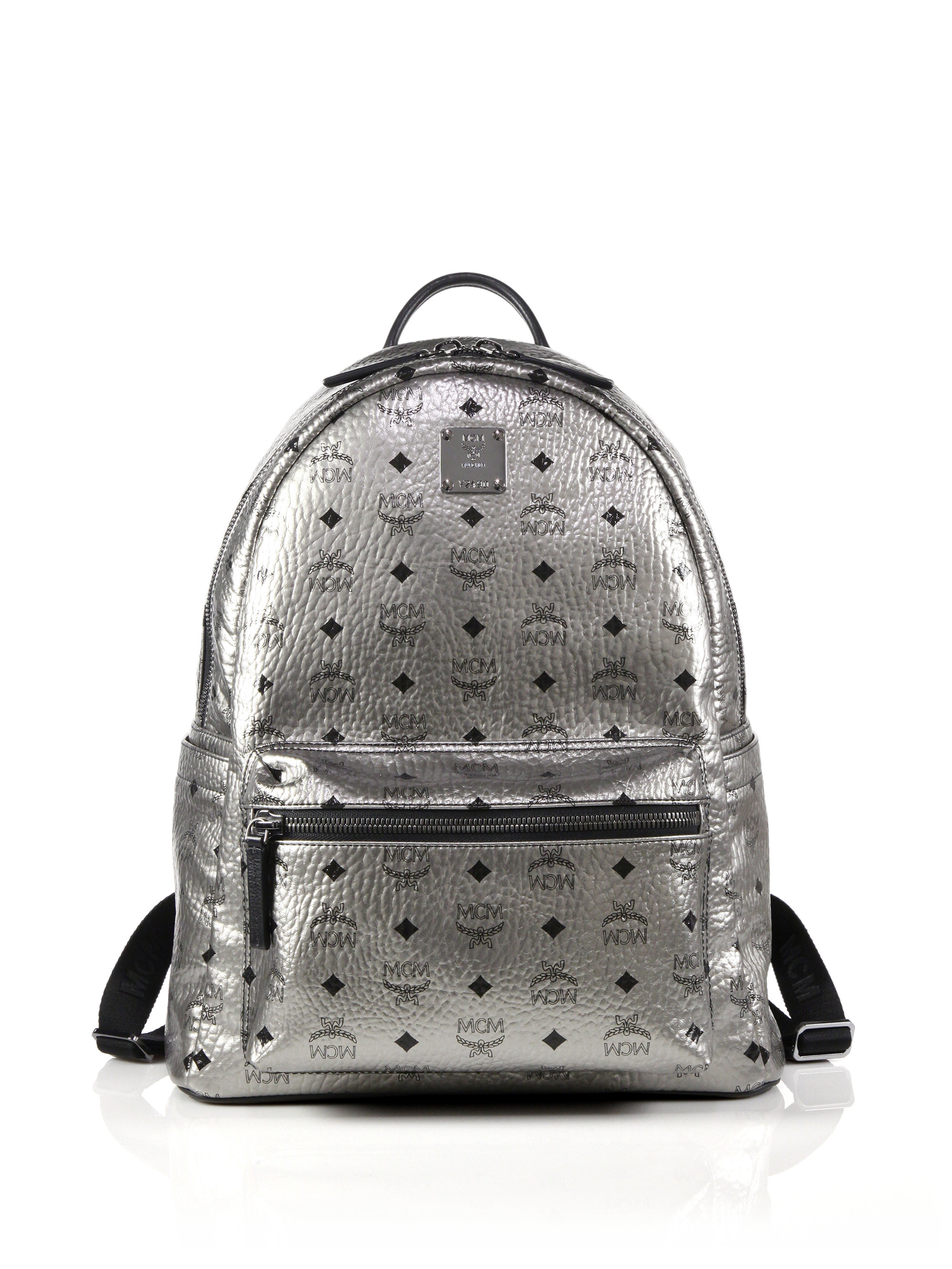 mcm backpack silver