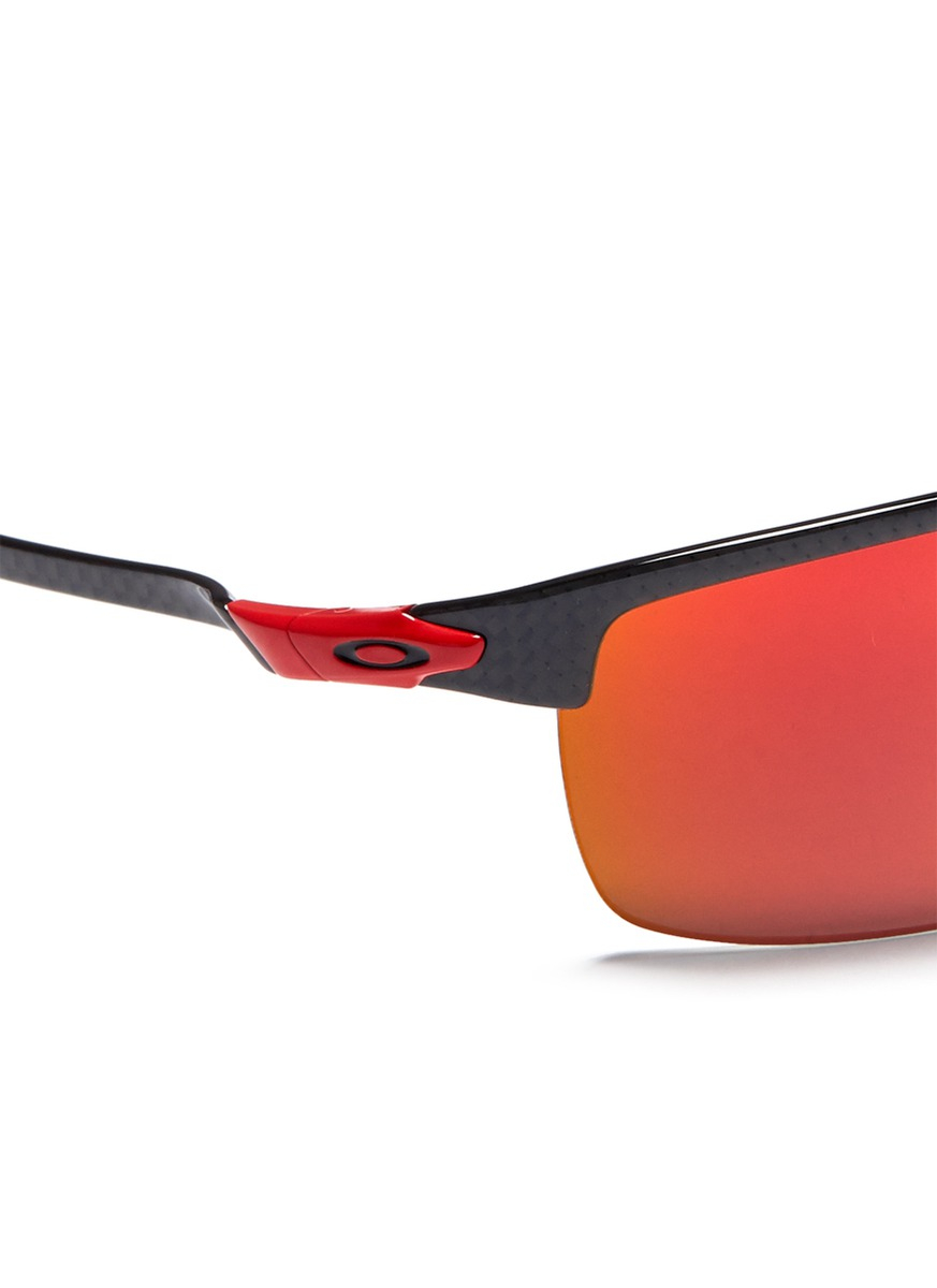Oakley Special Edition Scuderia Ferrari® Polarised 'Carbon Blade™'  Sunglasses in Orange for Men | Lyst